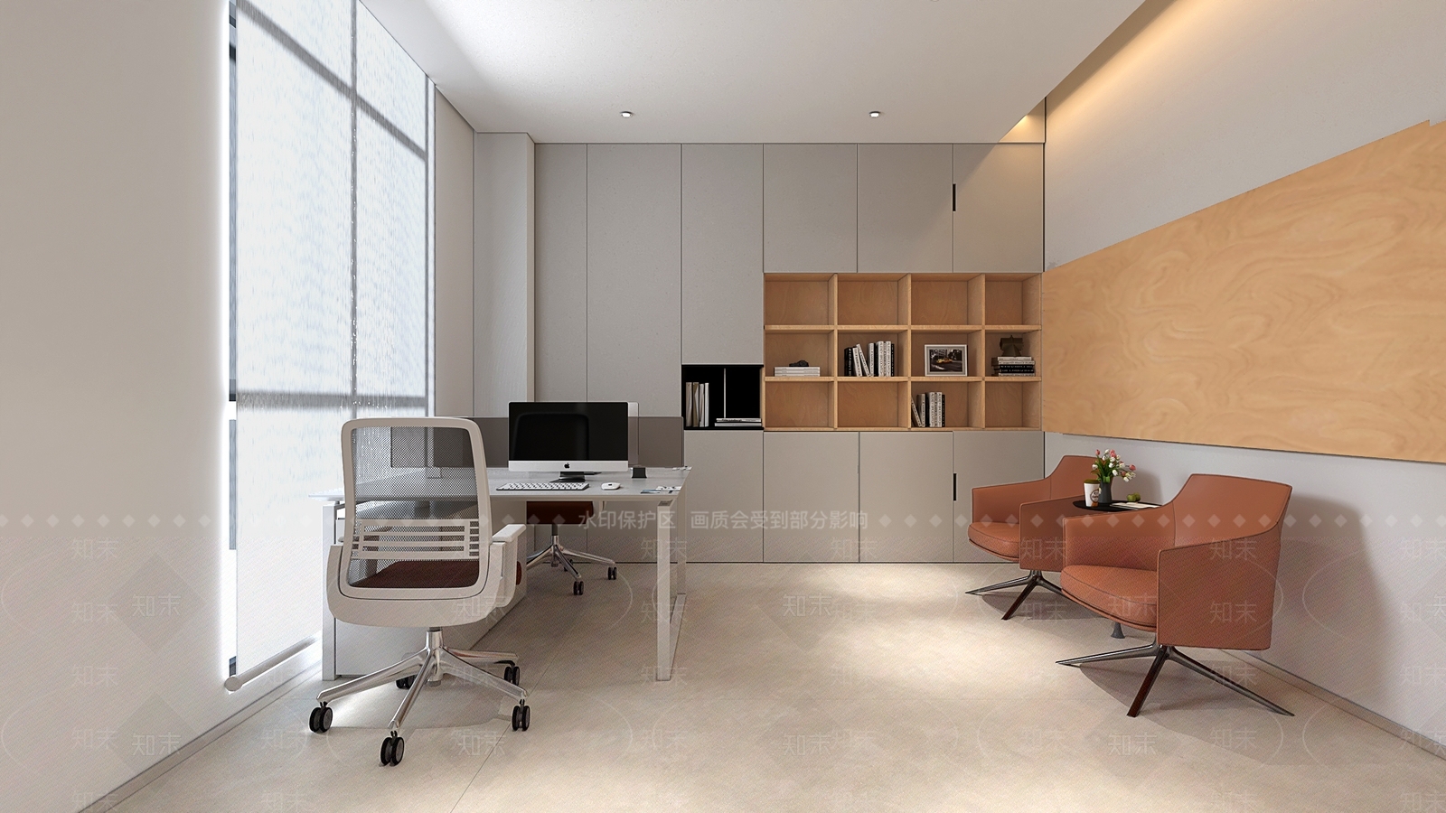 现代办公大厅3D模型下载【ID:1203830122】