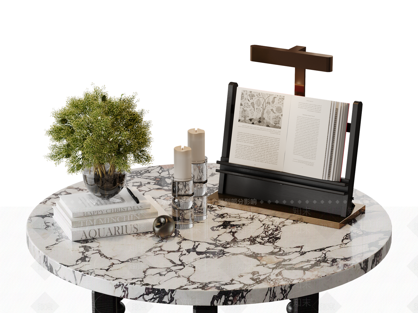 现代意式摆件组合3D模型下载【ID:1203829209】