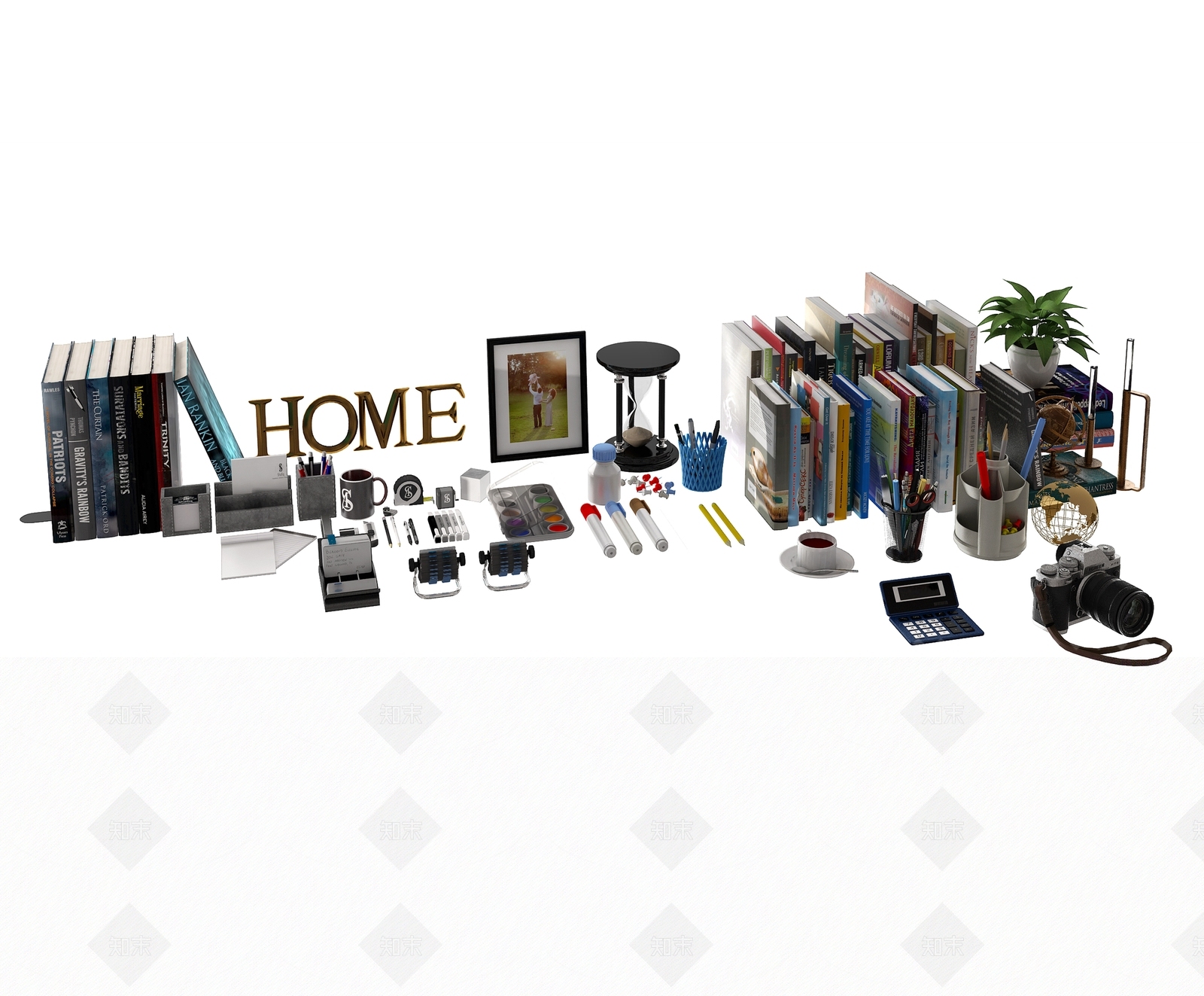 办公用品3D模型下载【ID:1203831409】