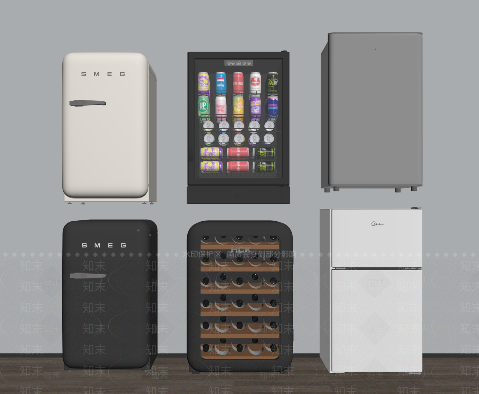 冰箱SU模型下载【ID:1203835485】