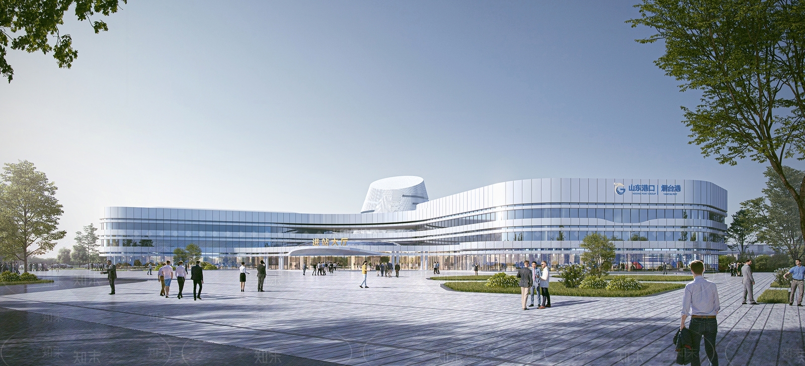 现代火车站SU模型下载【ID:1203838764】