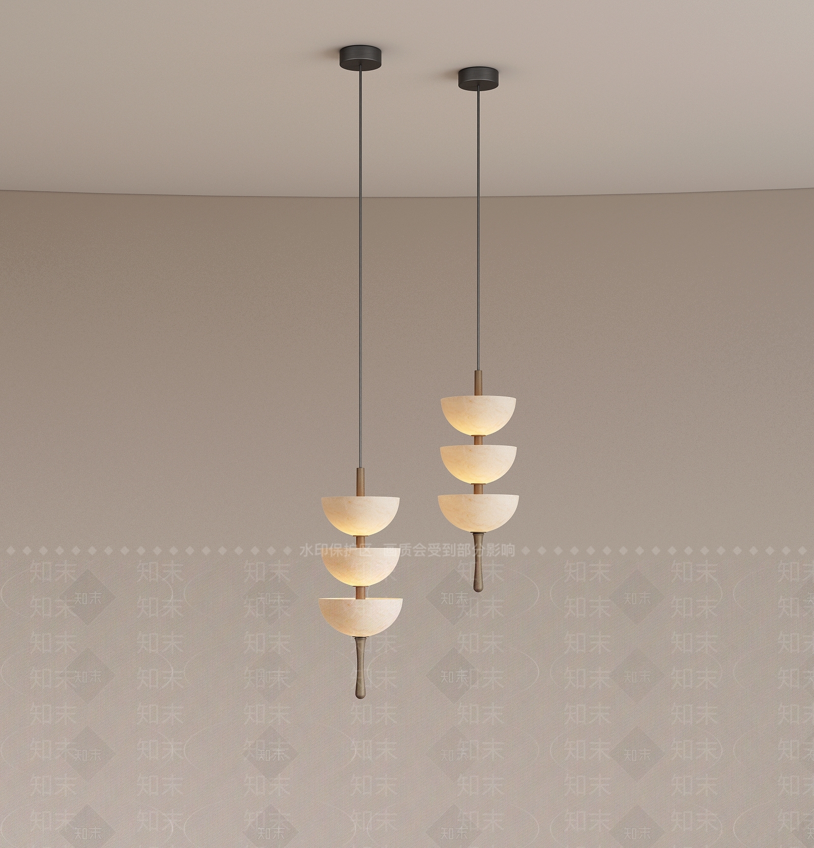 现代意式小吊灯3D模型下载【ID:1203849250】