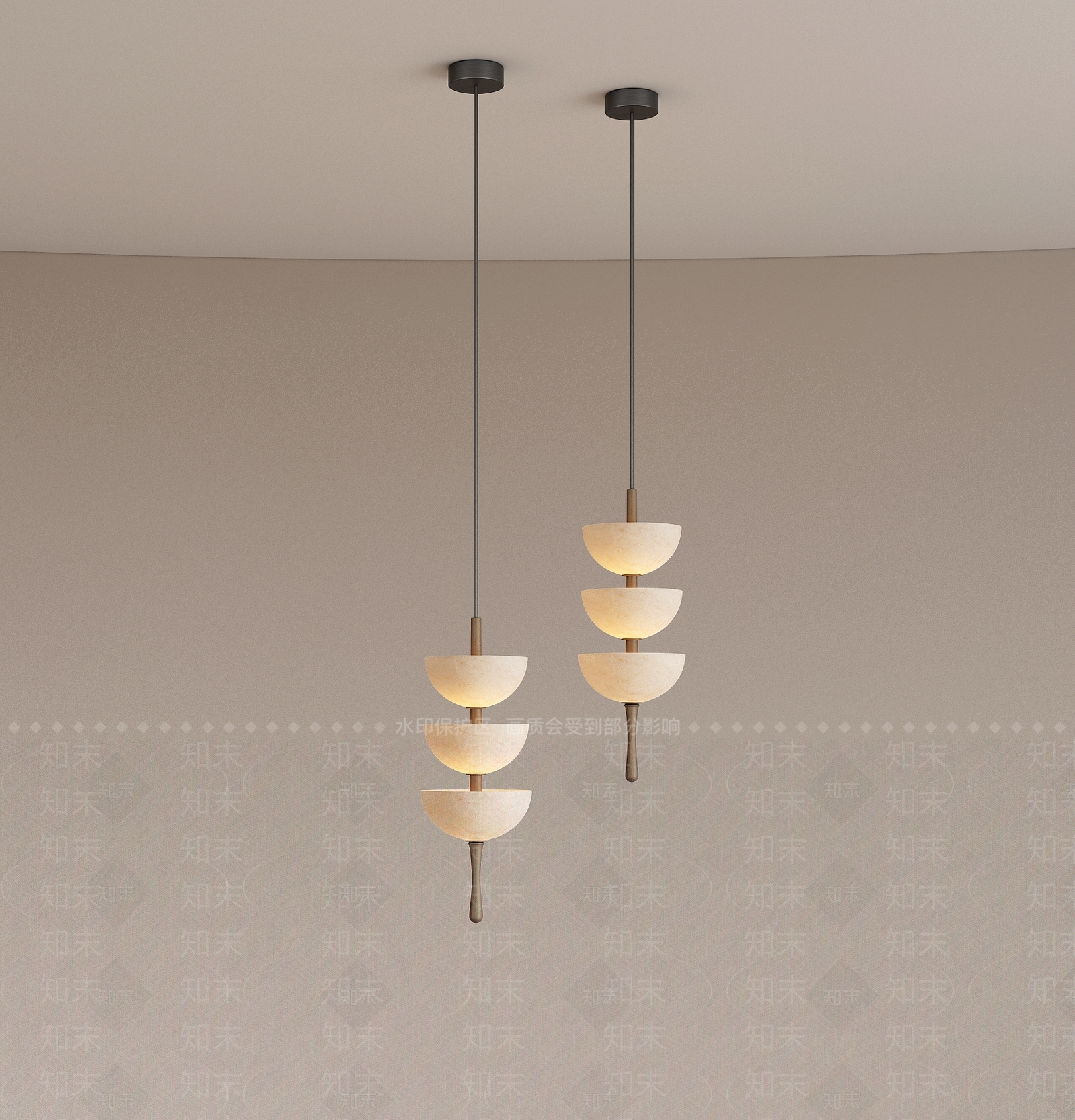 现代意式床头吊灯SU模型下载【ID:1203849293】