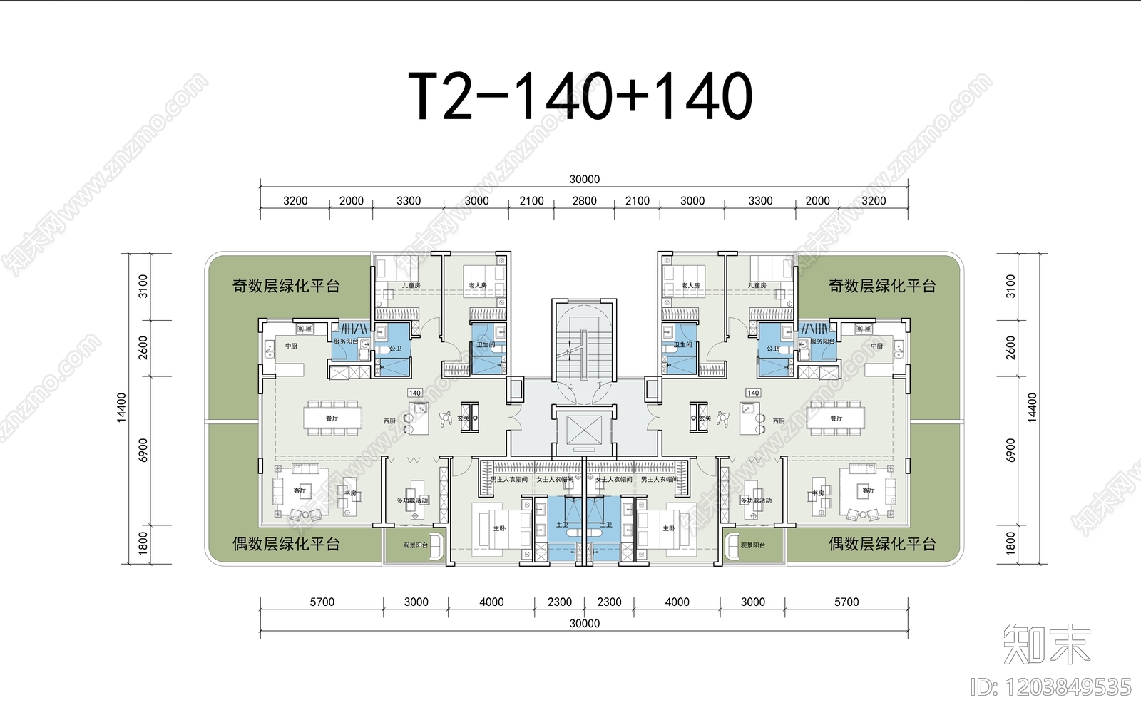现代住宅楼建筑施工图下载【ID:1203849535】