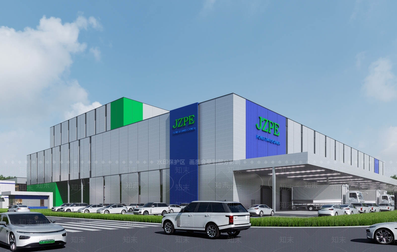 现代极简厂房SU模型下载【ID:1203850584】