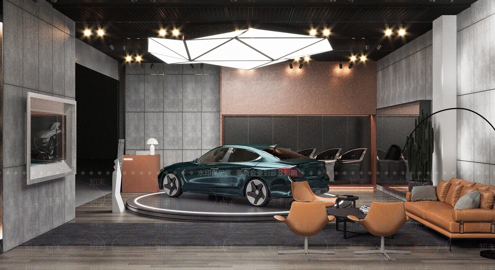 现代汽车展厅3D模型下载【ID:1203850582】