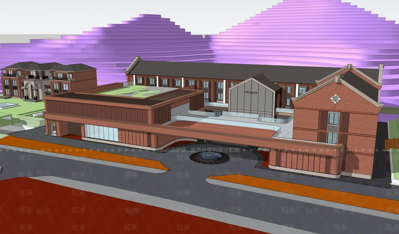 极简轻奢其他公共建筑SU模型下载【ID:1203851364】