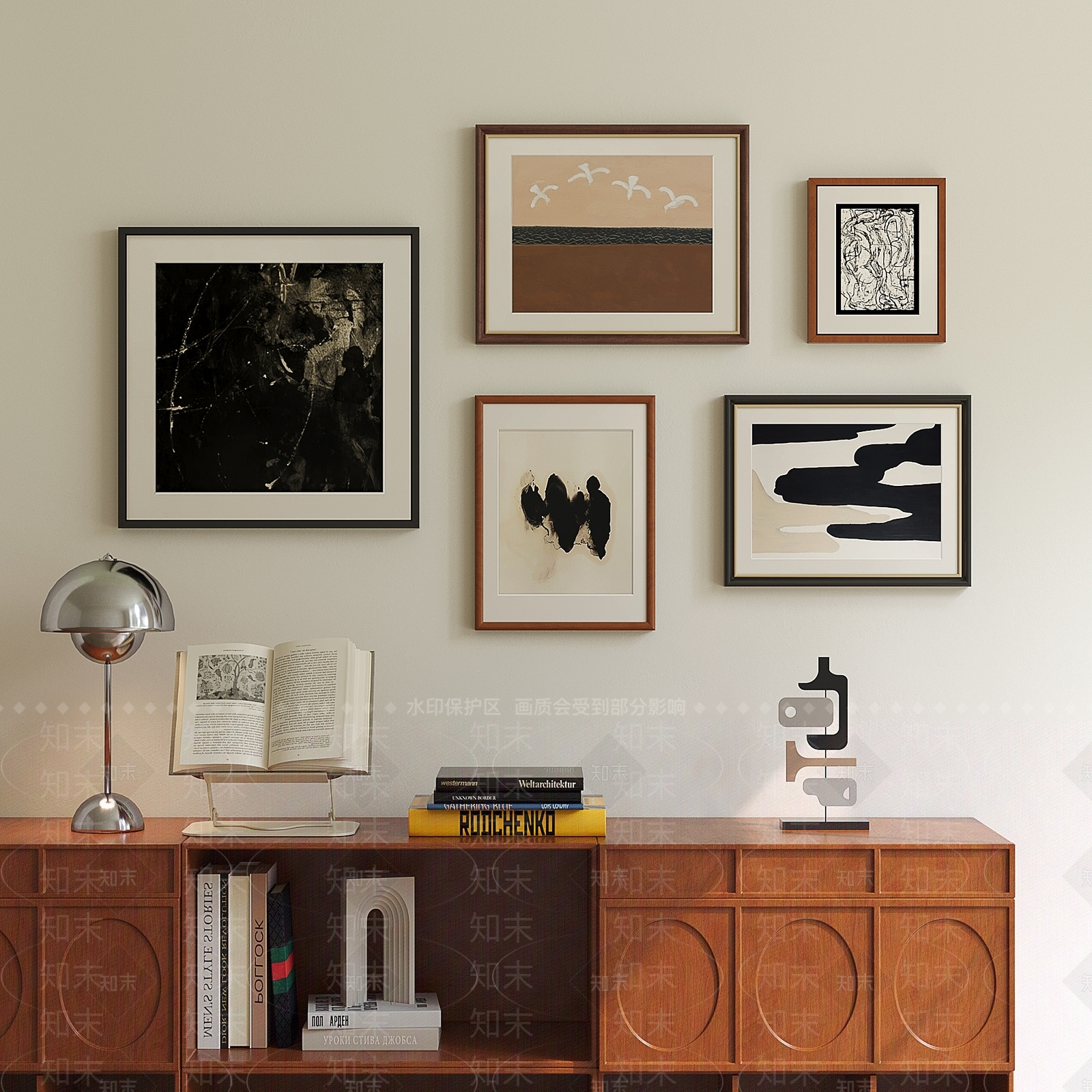 法式中古挂画组合SU模型下载【ID:1203854101】