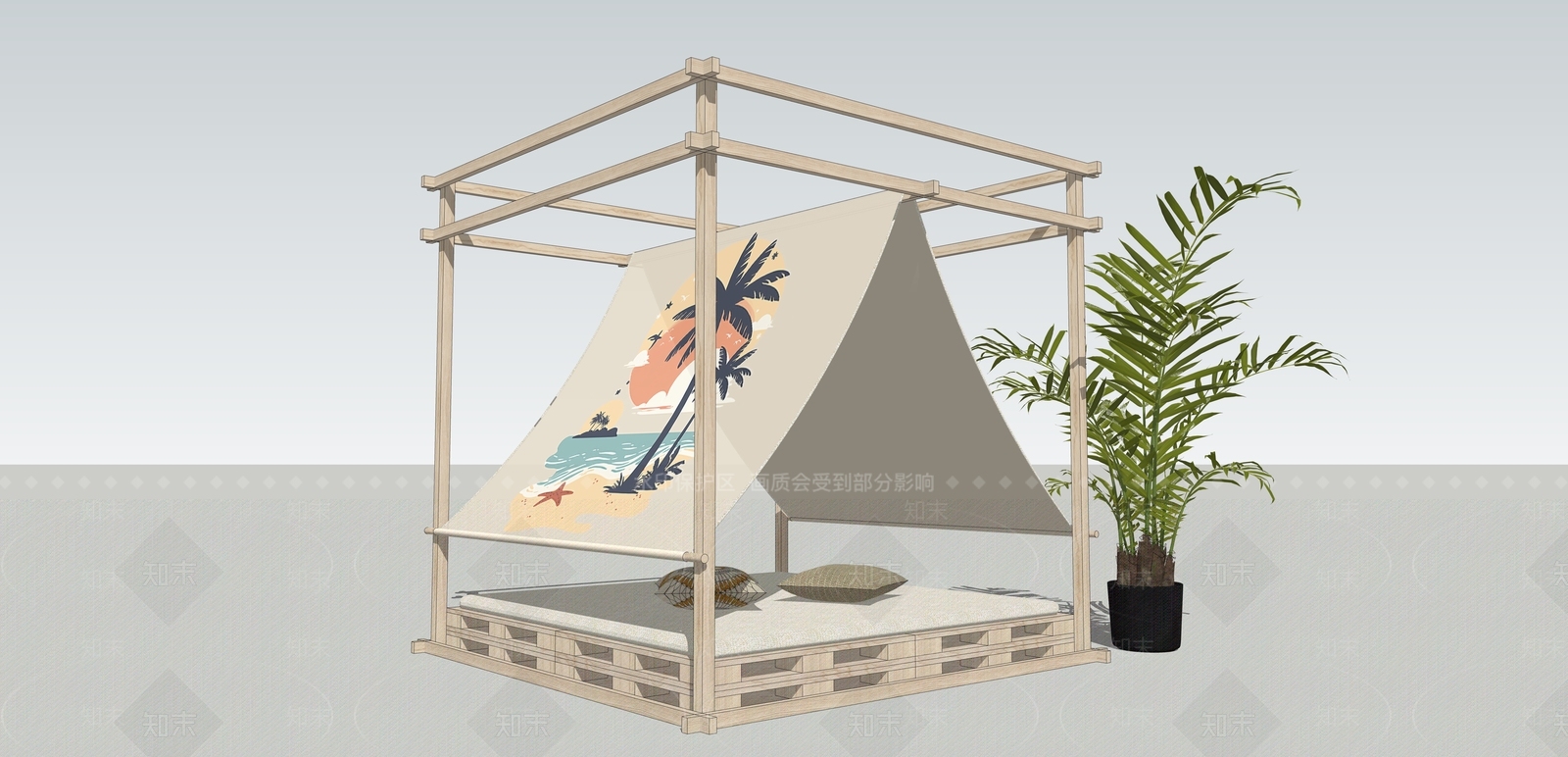 帐篷SU模型下载【ID:1203857891】