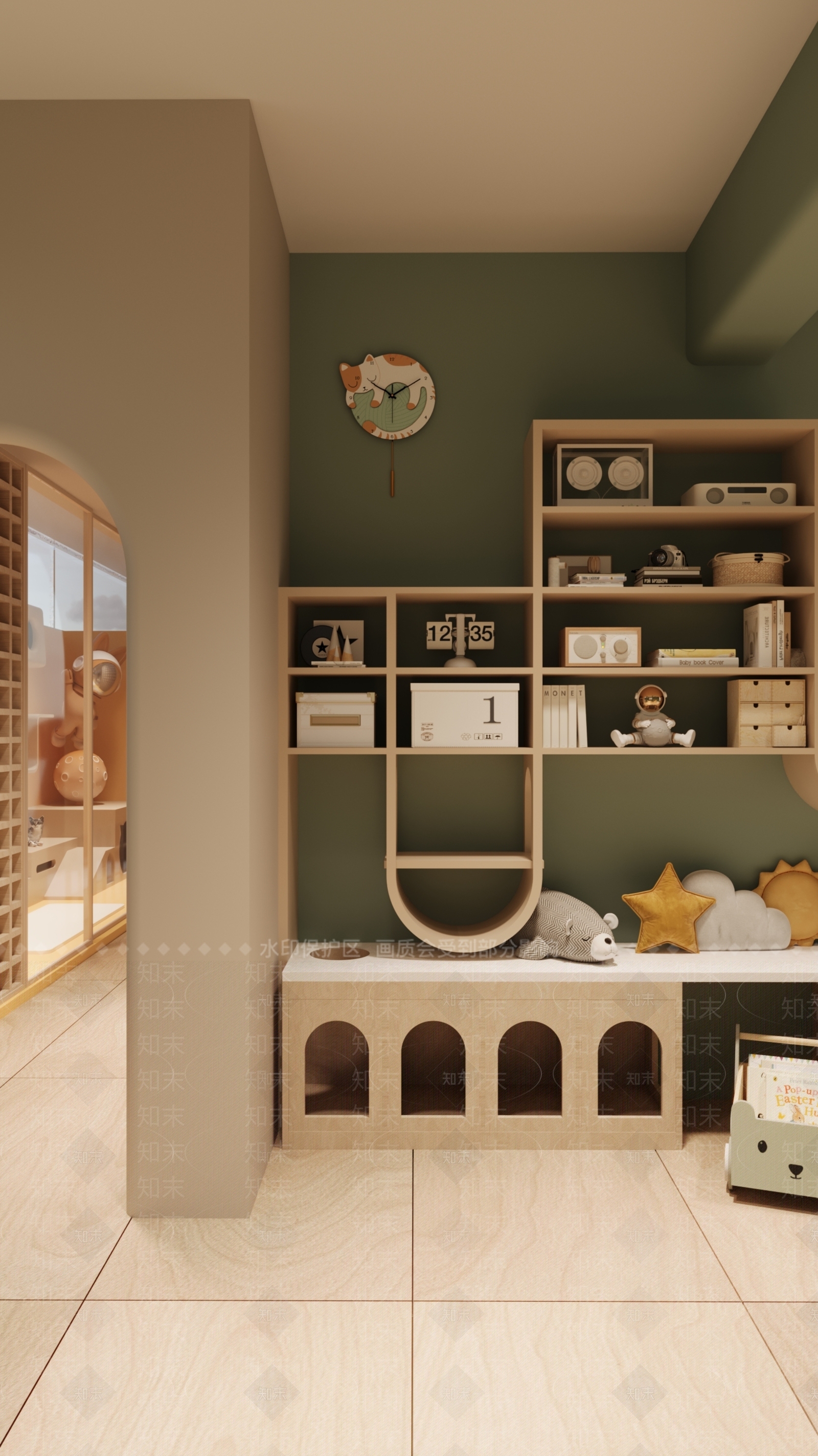 现代原木其他展厅3D模型下载【ID:1203858221】