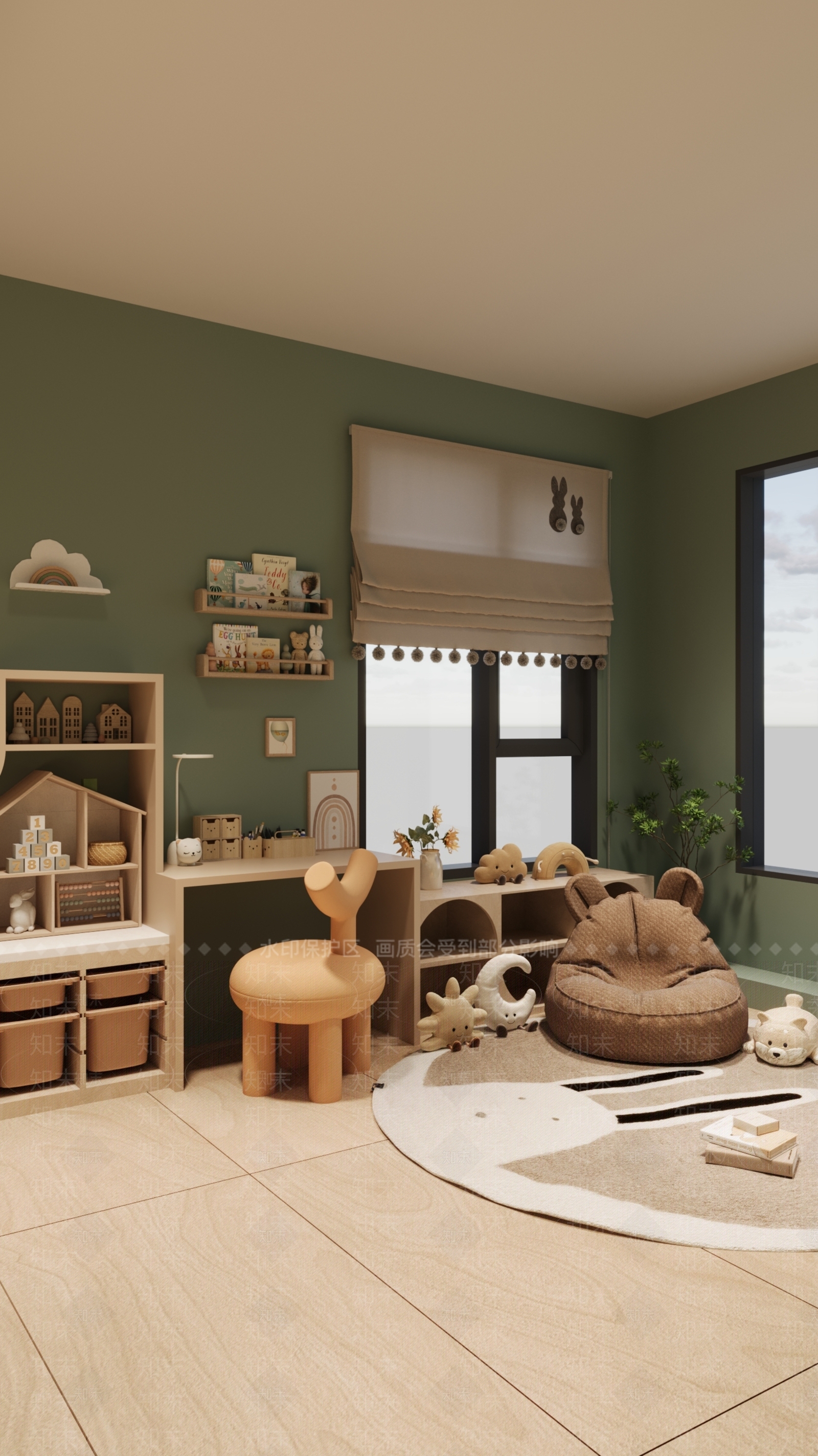 现代原木其他展厅3D模型下载【ID:1203858221】