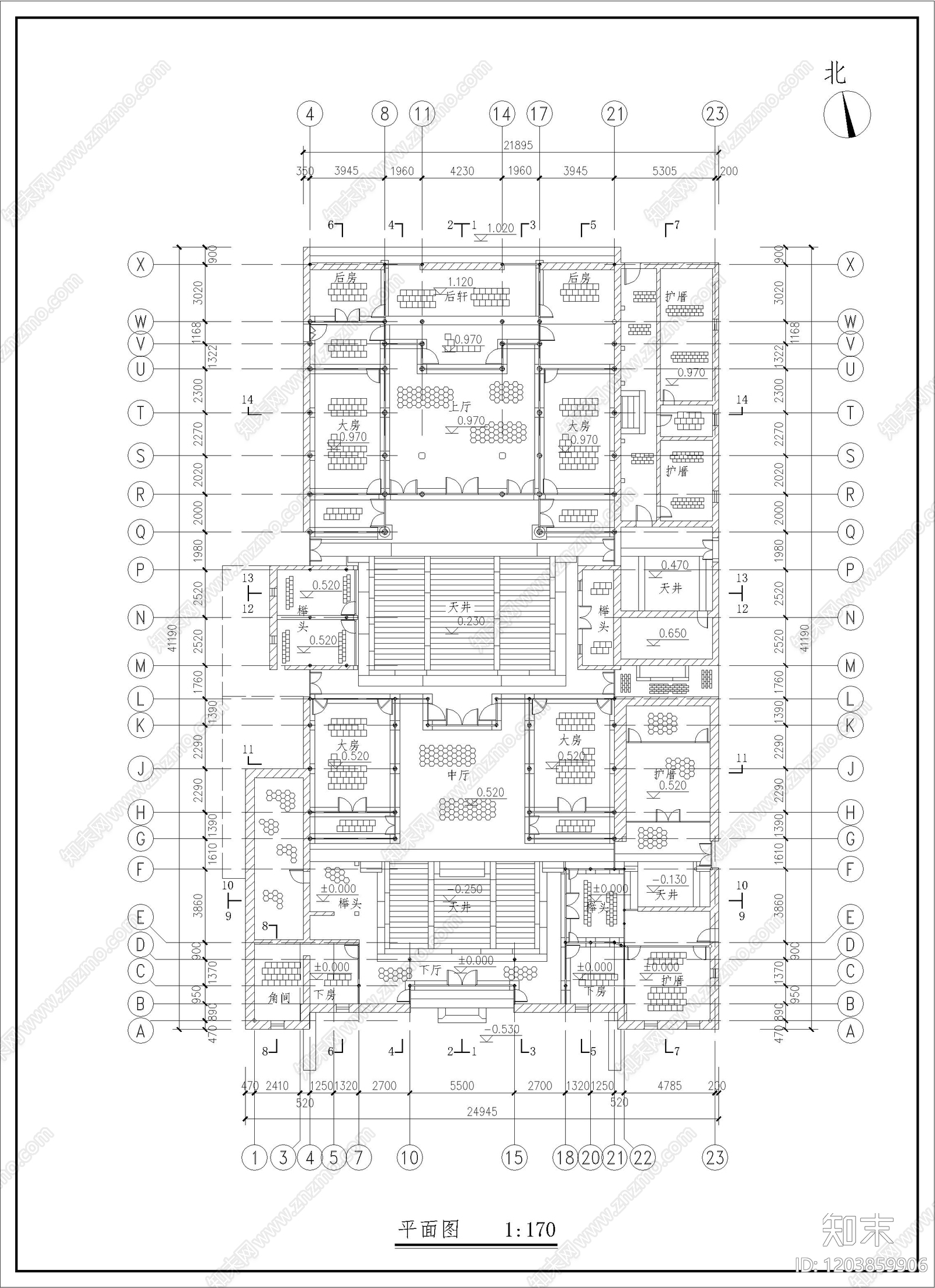 其他古建筑cad施工图下载【ID:1203859906】