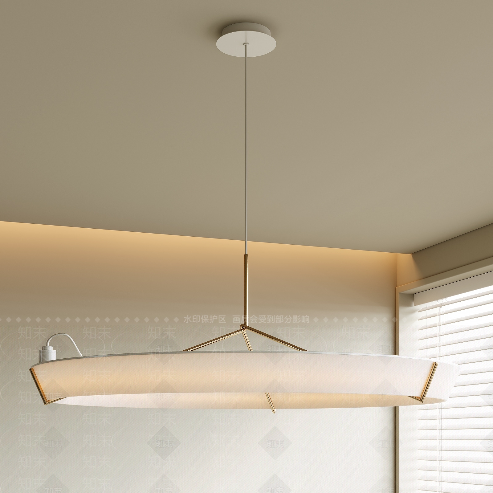 现代极简餐厅吊灯3D模型下载【ID:1203859999】