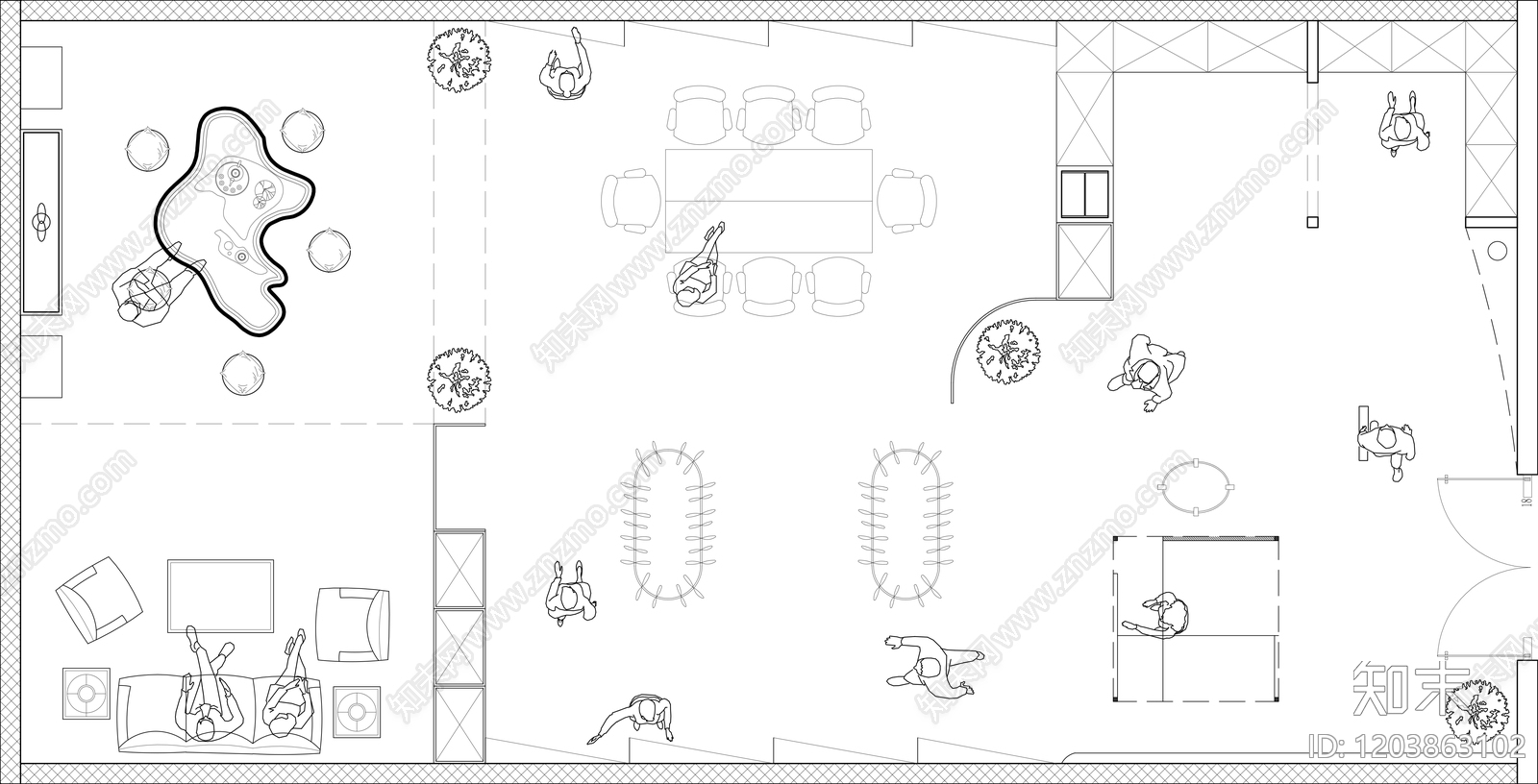 家具展厅施工图下载【ID:1203863102】