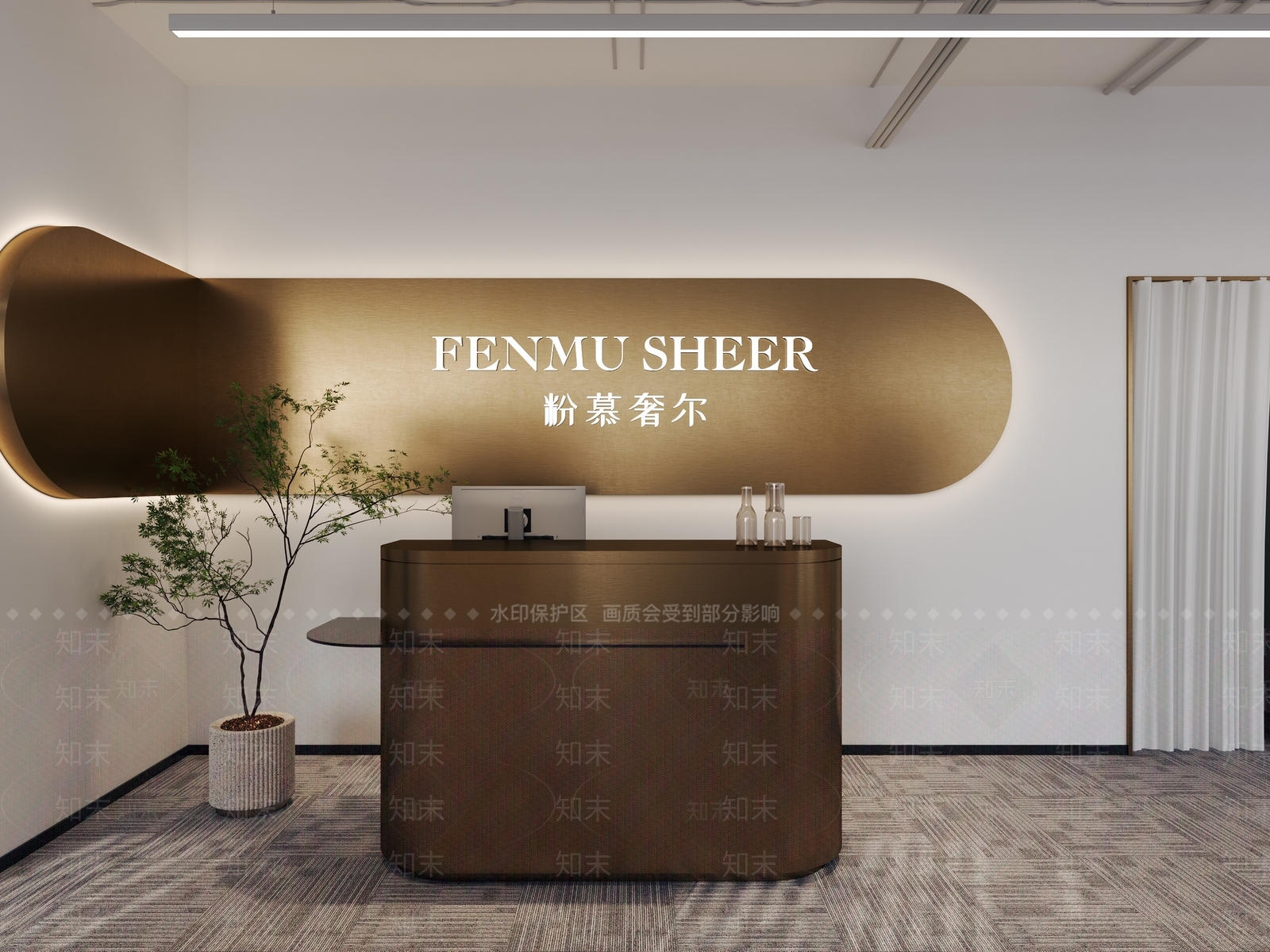 现代轻奢服装店3D模型下载【ID:1203864703】