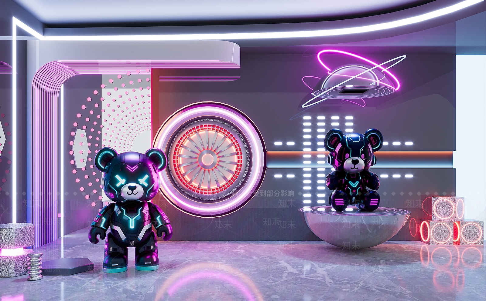 现代雕塑摆件3D模型下载【ID:1203868394】