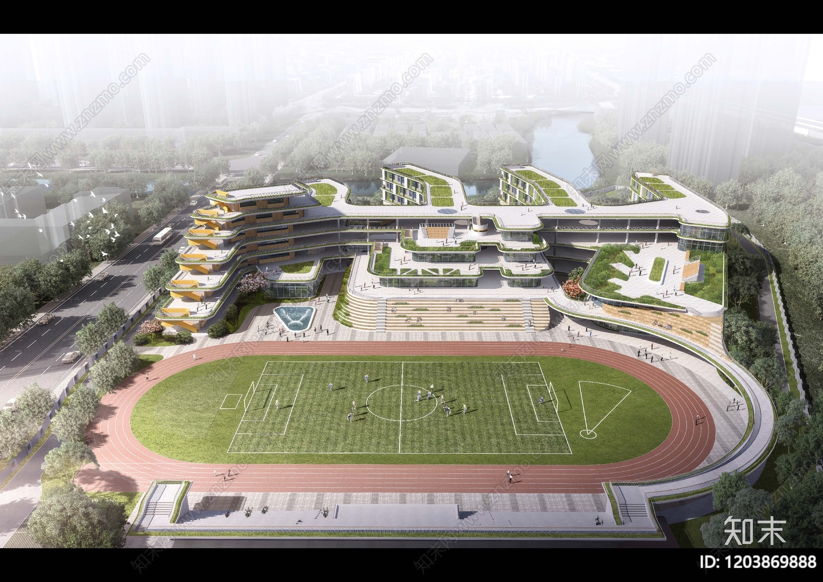现代中小学建筑下载【ID:1203869888】