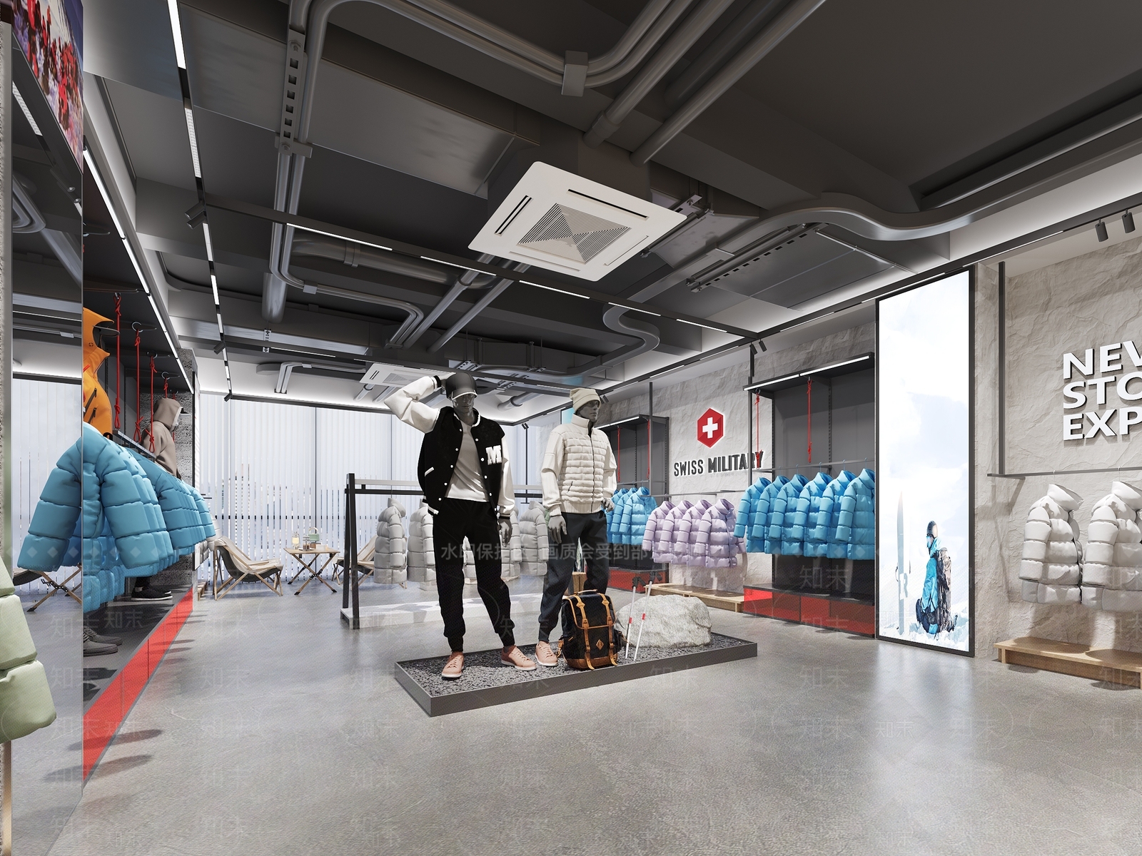 现代服装店3D模型下载【ID:1203871983】