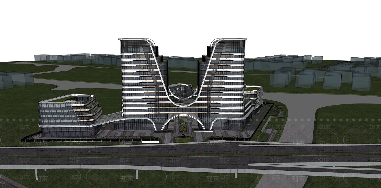 现代工业其他工业建筑SU模型下载【ID:1203873420】