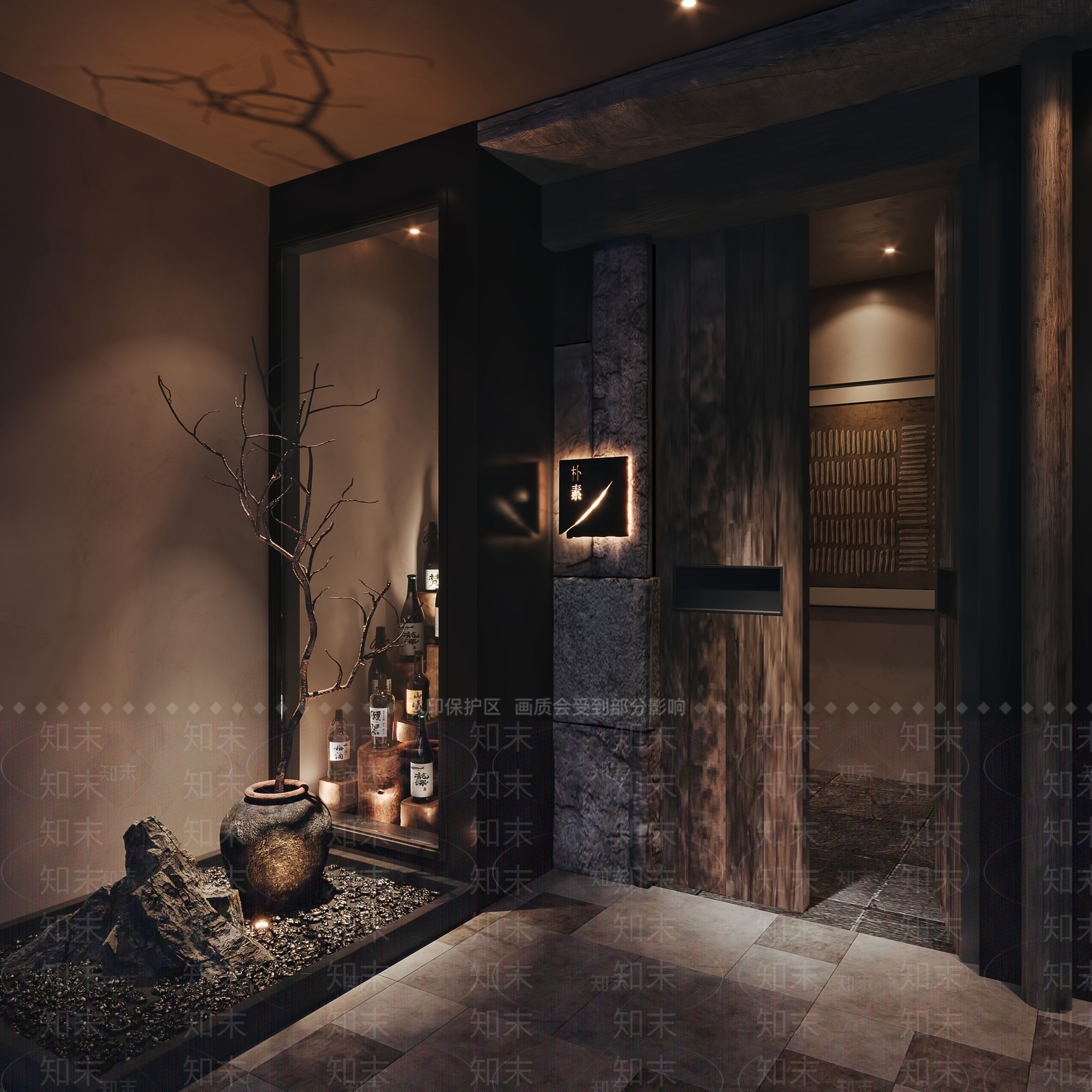 侘寂中古酒吧3D模型下载【ID:1203874600】