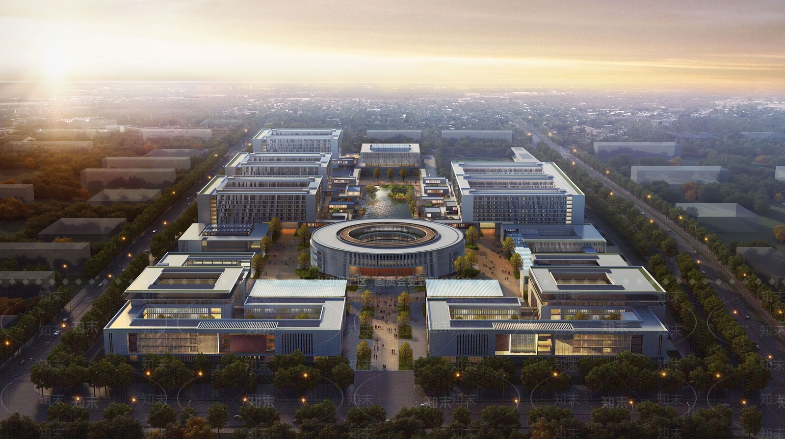 现代大学教学楼SU模型下载【ID:1203875267】