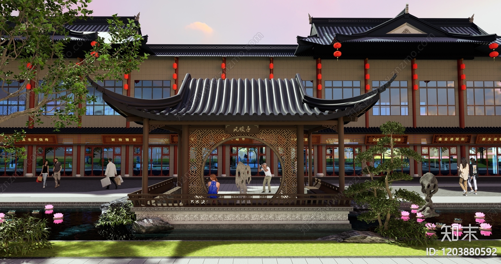 仿古建筑cad施工图下载【ID:1203880592】