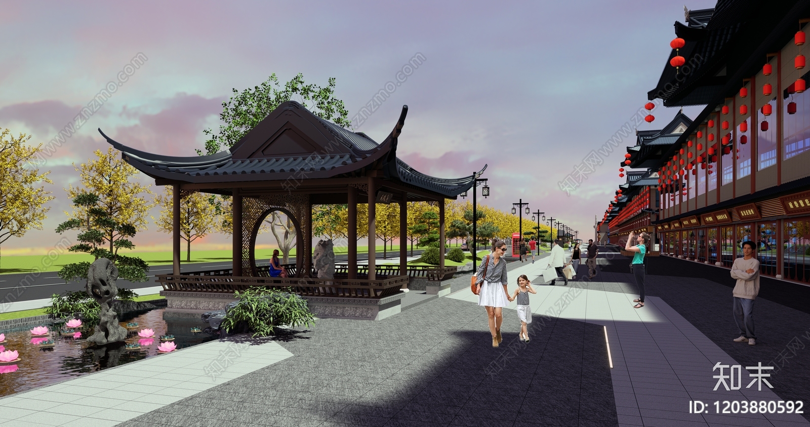 仿古建筑cad施工图下载【ID:1203880592】