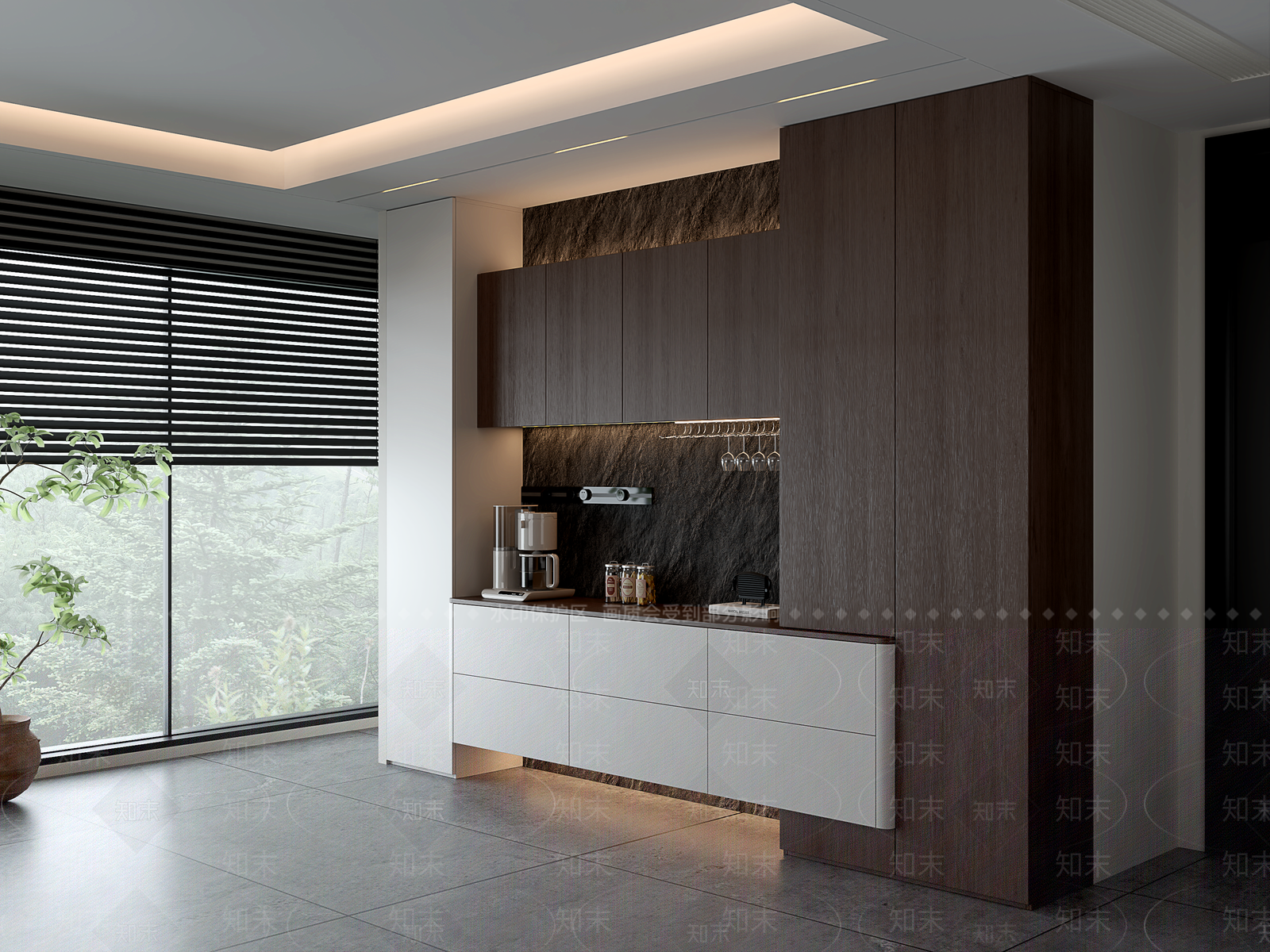 意式复古家居餐厅3D模型下载【ID:1203881786】