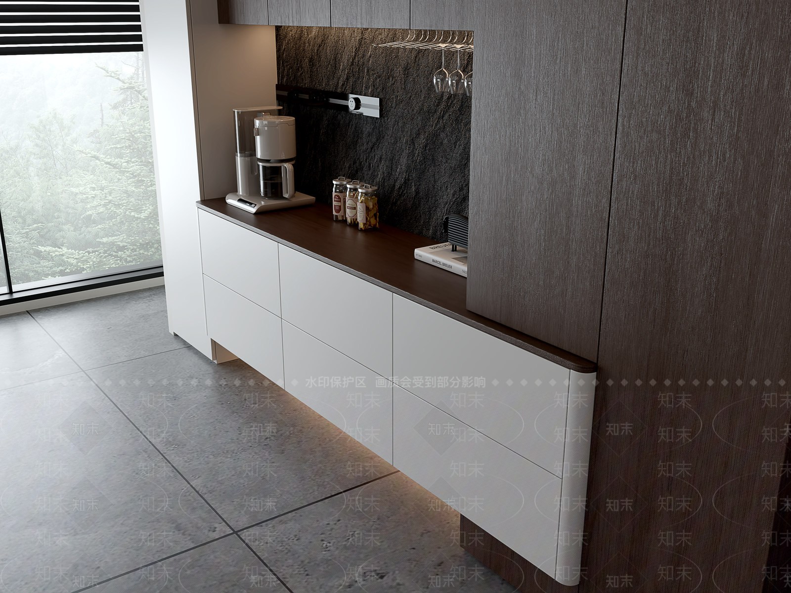 意式复古家居餐厅3D模型下载【ID:1203881786】