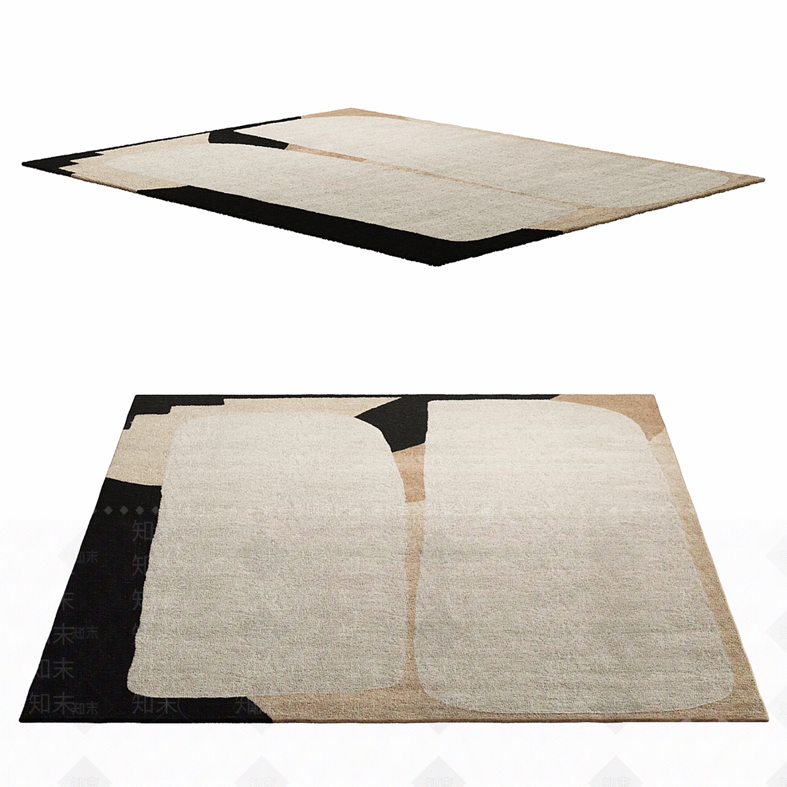 现代地毯3D模型下载【ID:1203881698】