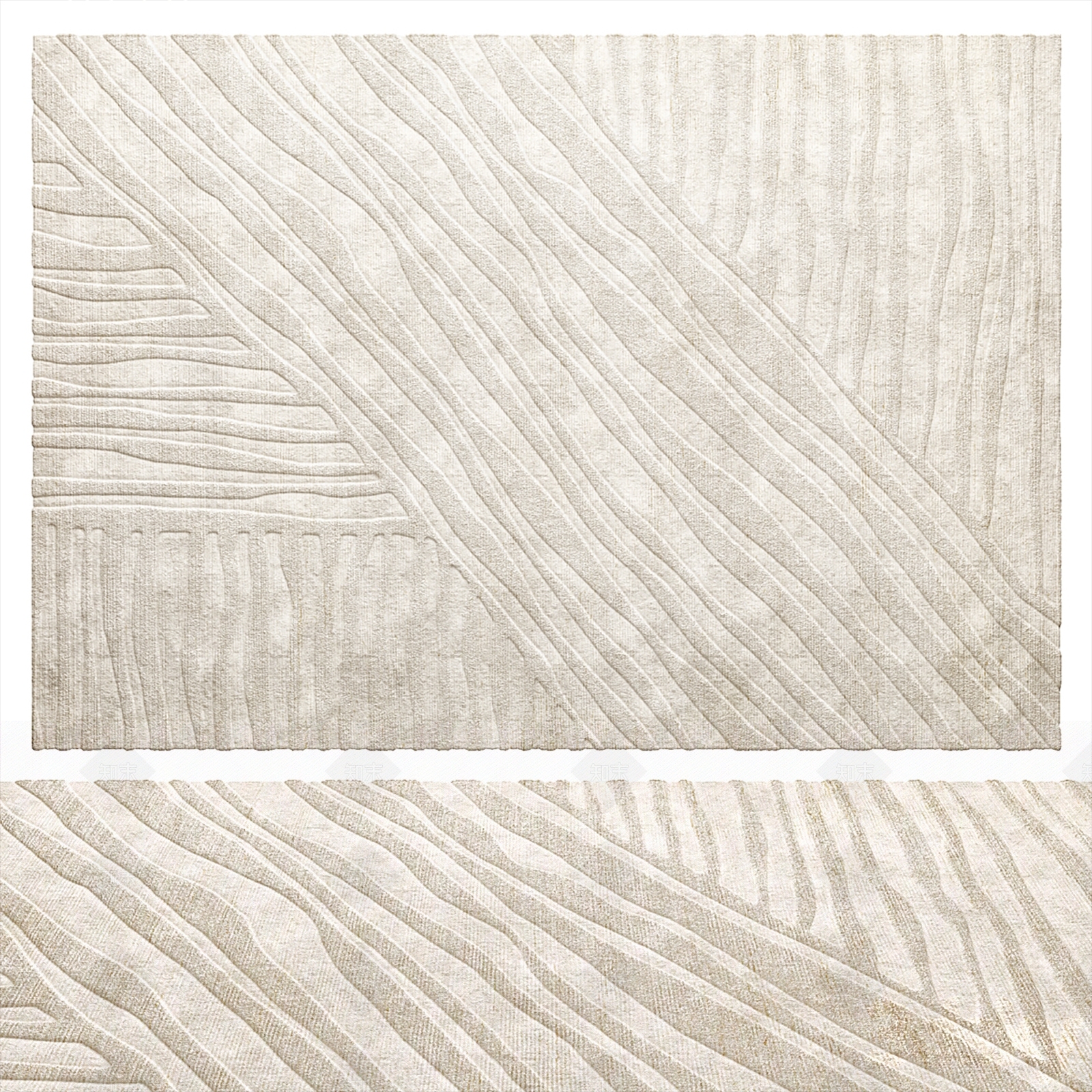 现代地毯3D模型下载【ID:1203883608】