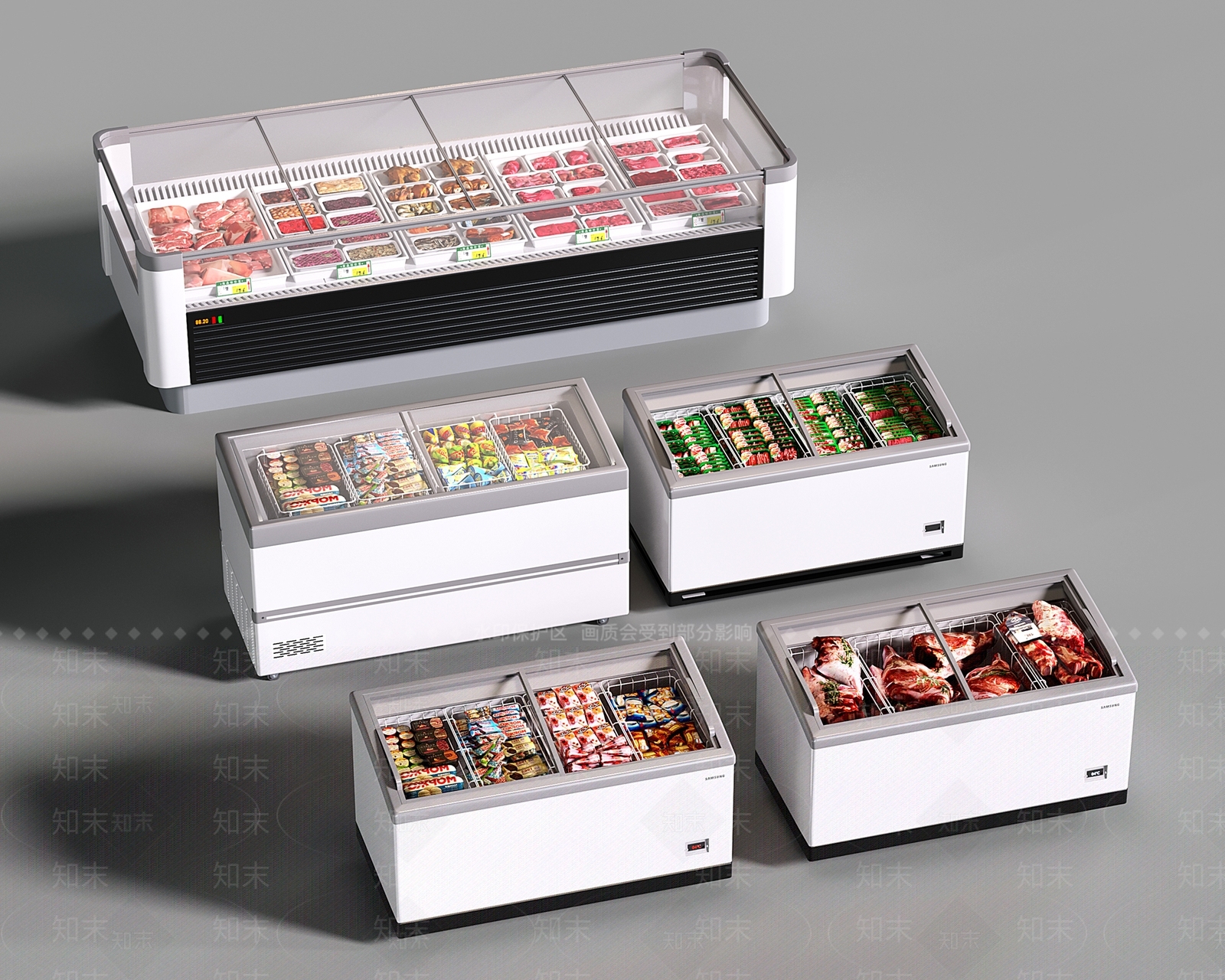 冰柜3D模型下载【ID:1203885162】