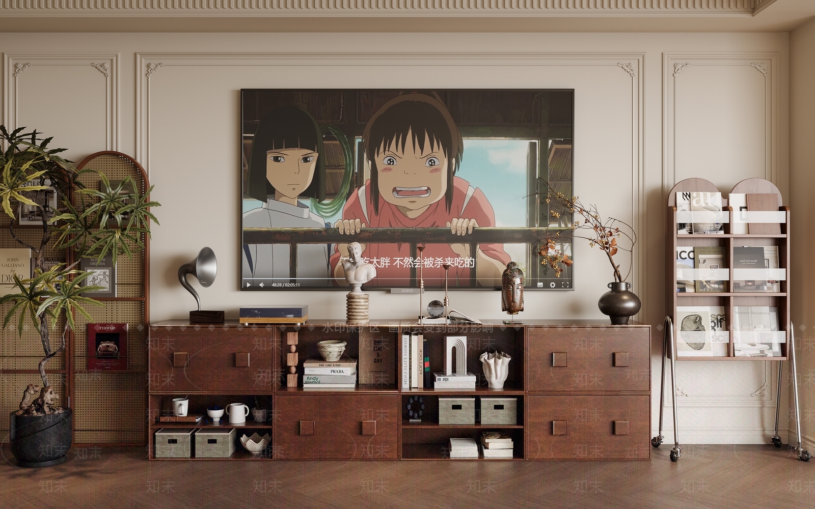 中古电视柜3D模型下载【ID:1203885829】