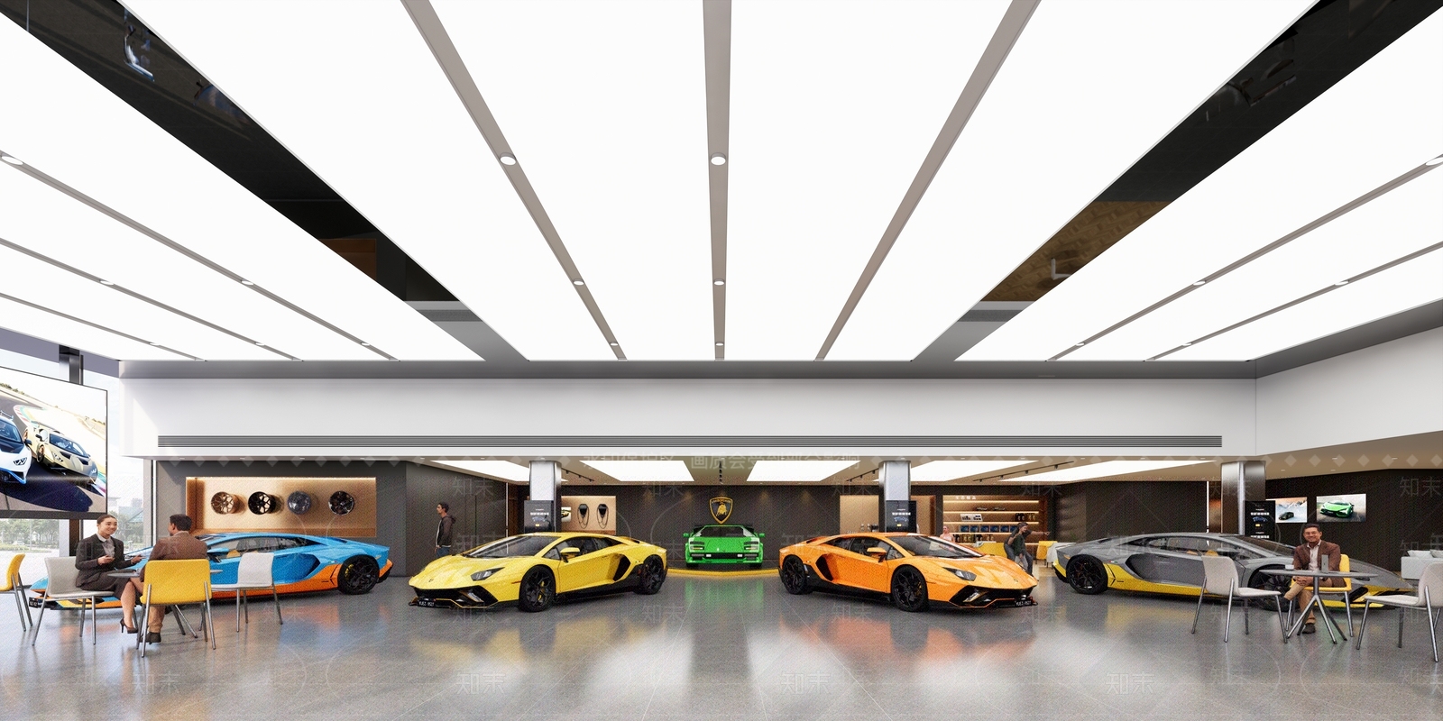 现代汽车4S店SU模型下载【ID:1203886476】