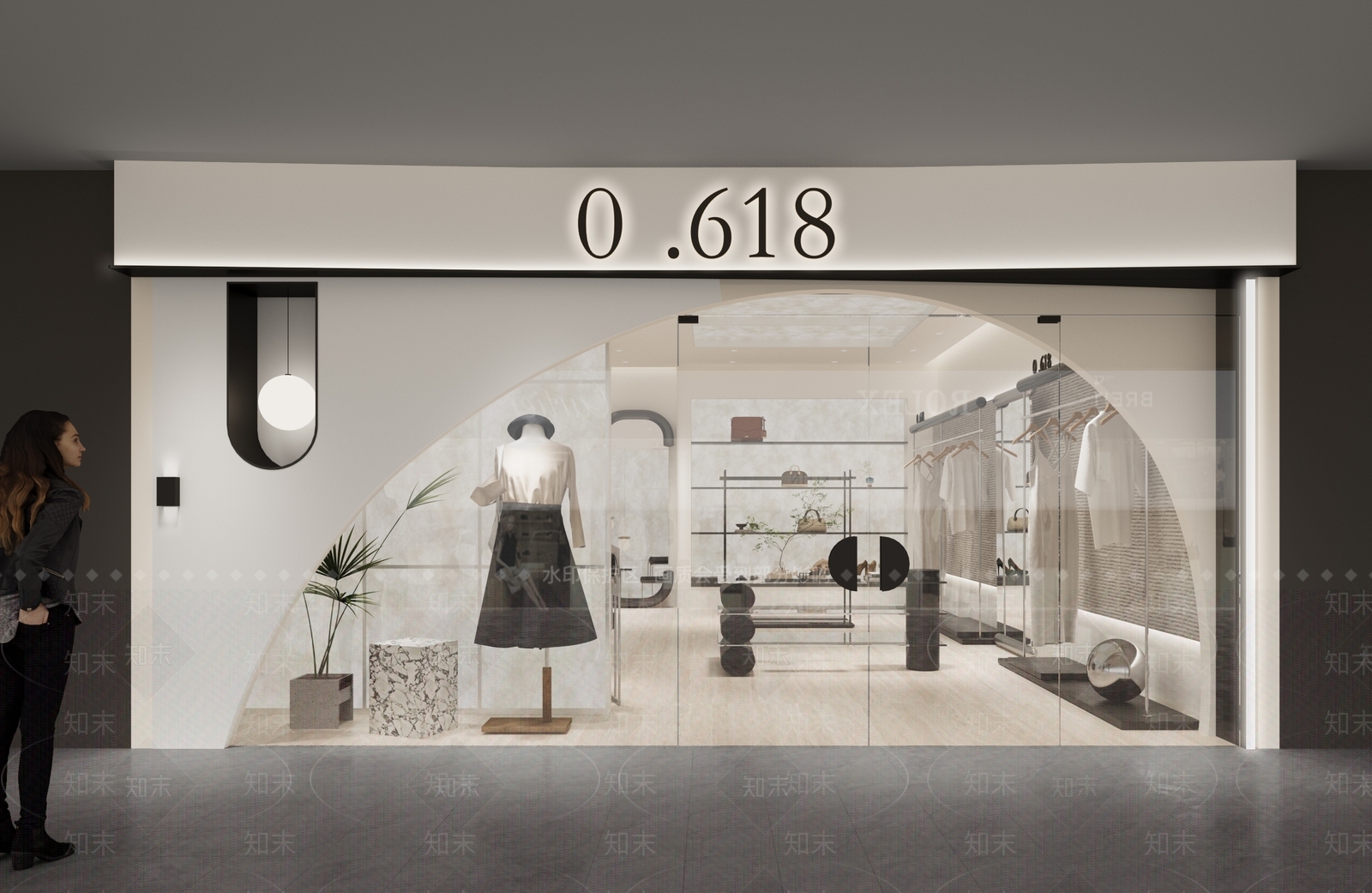 现代服装店3D模型下载【ID:1203887294】