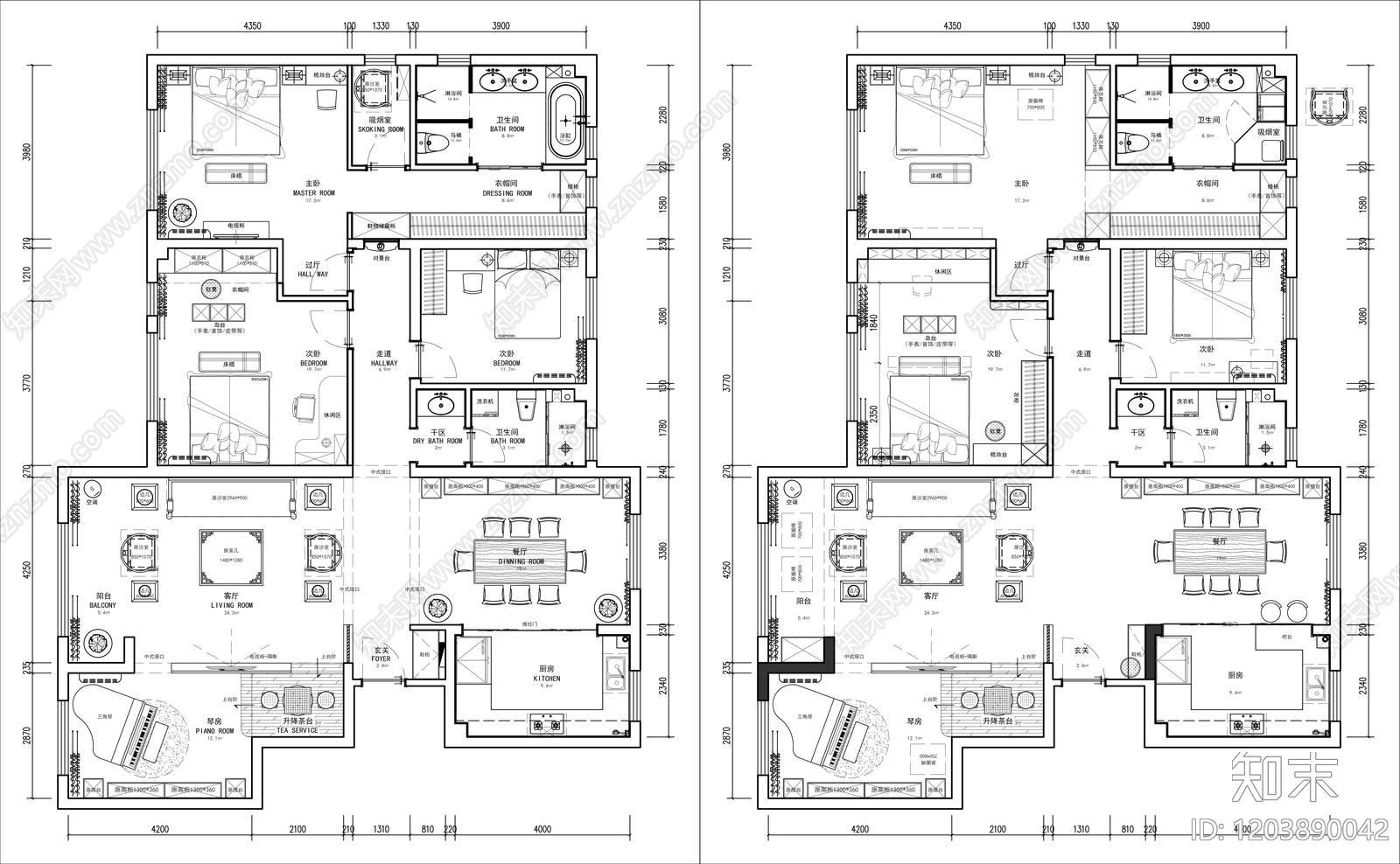 其他家装空间施工图下载【ID:1203890042】