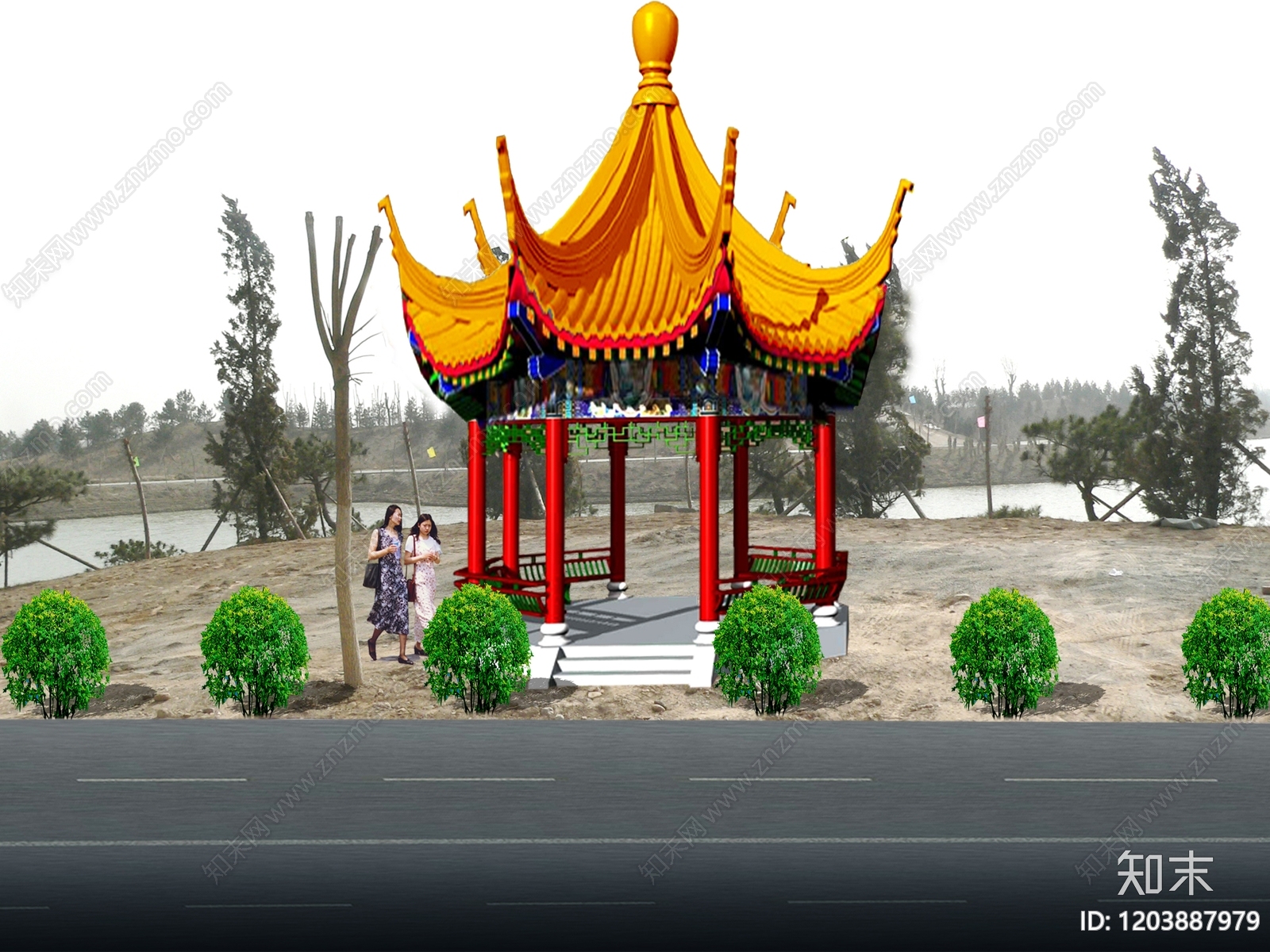 仿古建筑施工图下载【ID:1203887979】