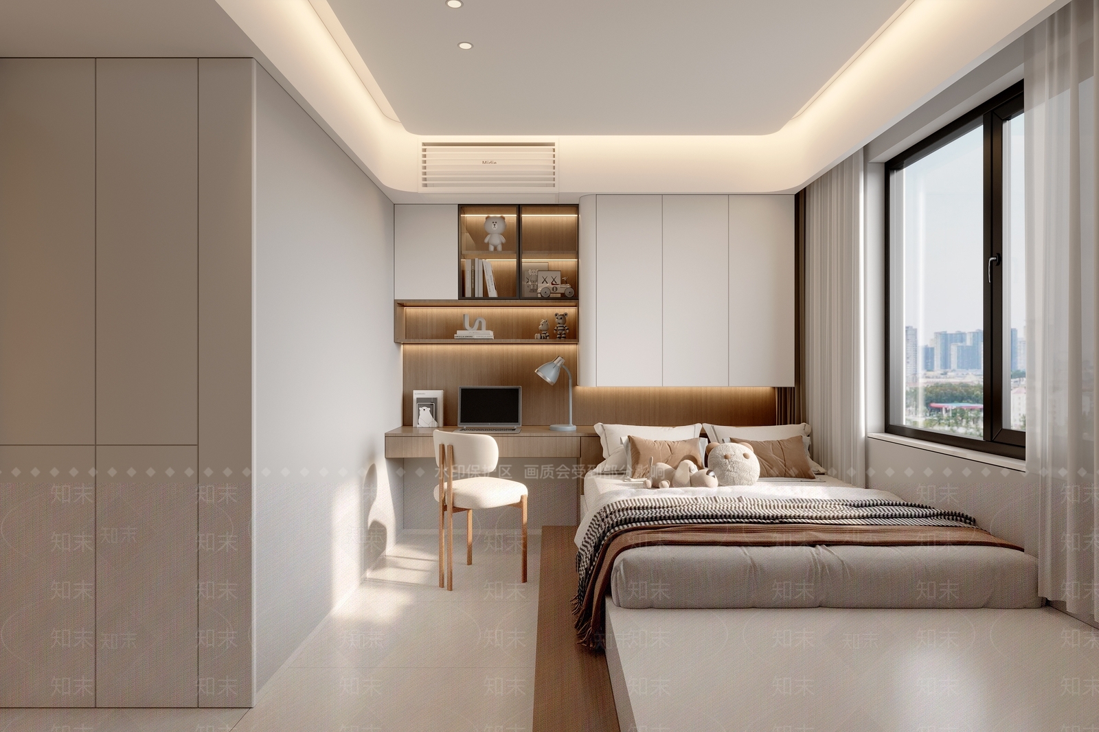榻榻米卧室3D模型下载【ID:1203890286】