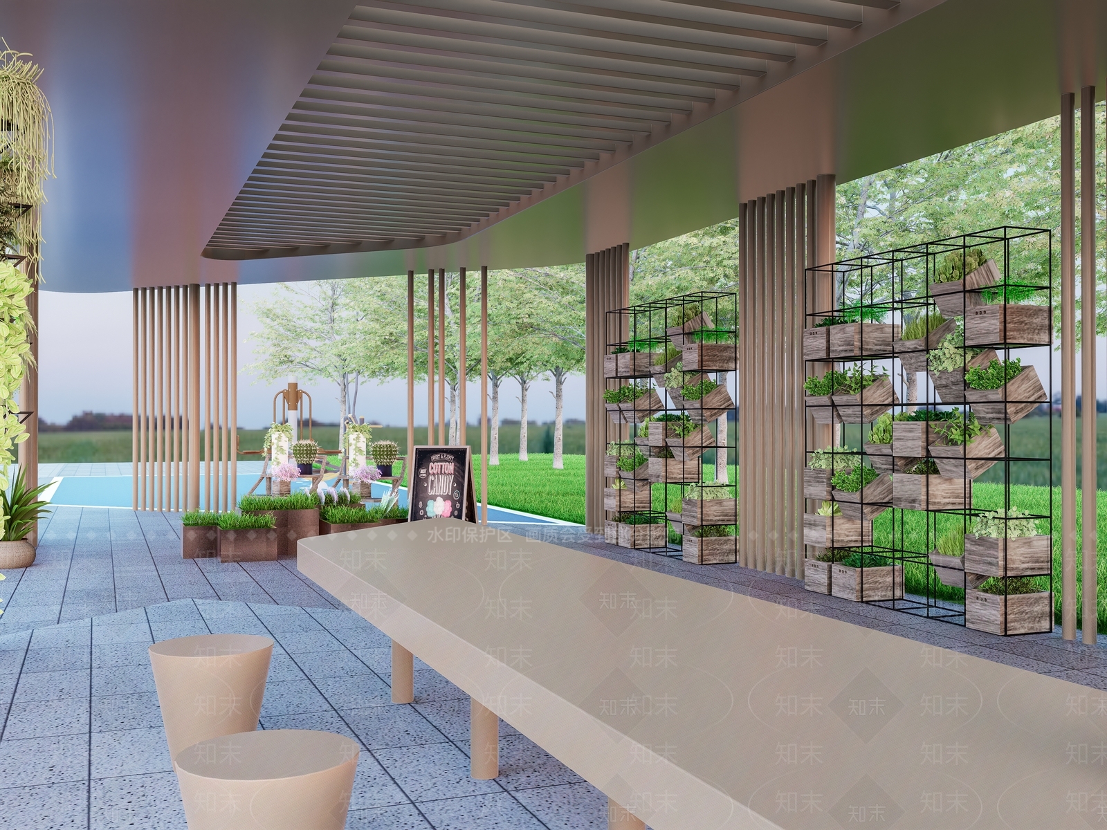现代其他景观小品SU模型下载【ID:1203892694】