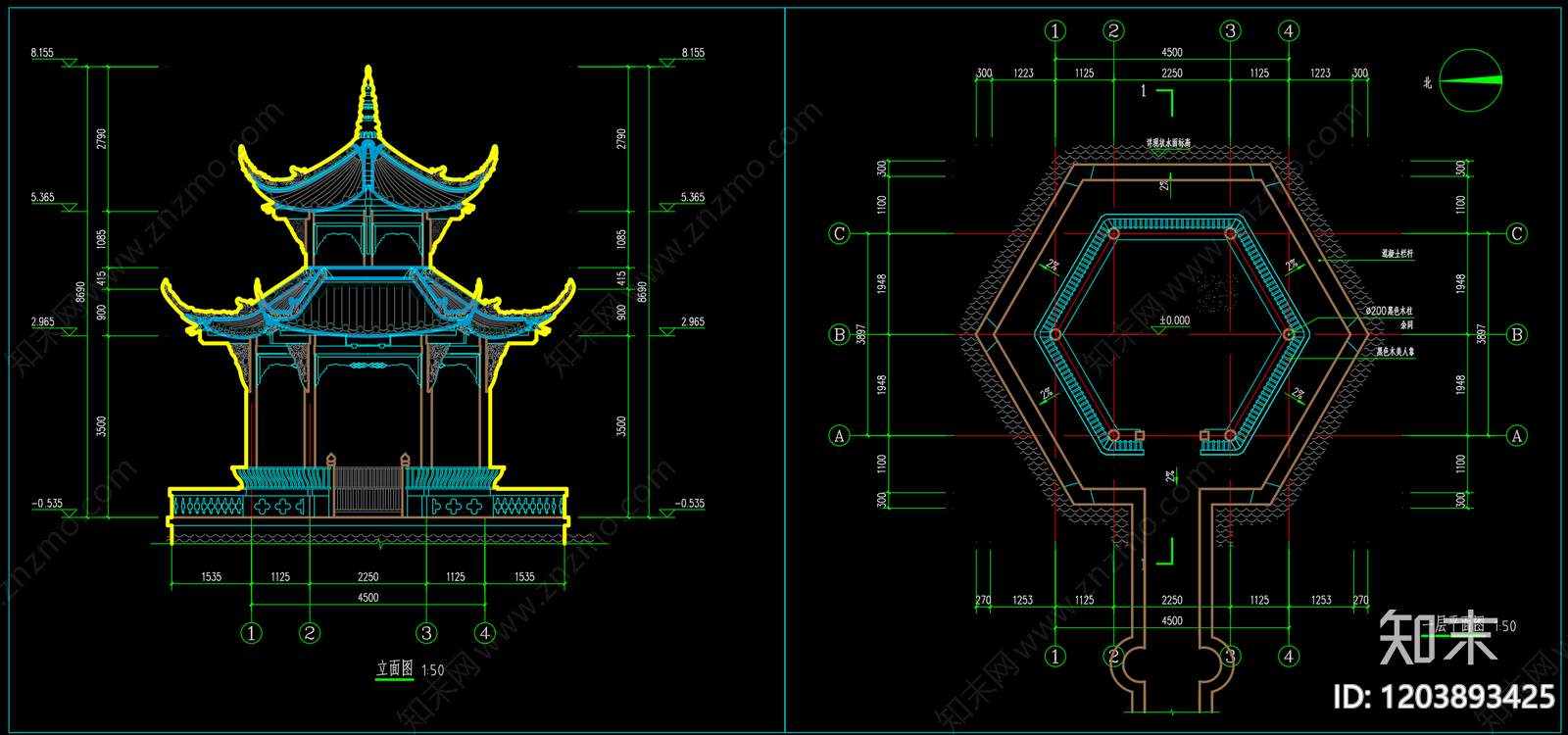 其他古建筑施工图下载【ID:1203893425】
