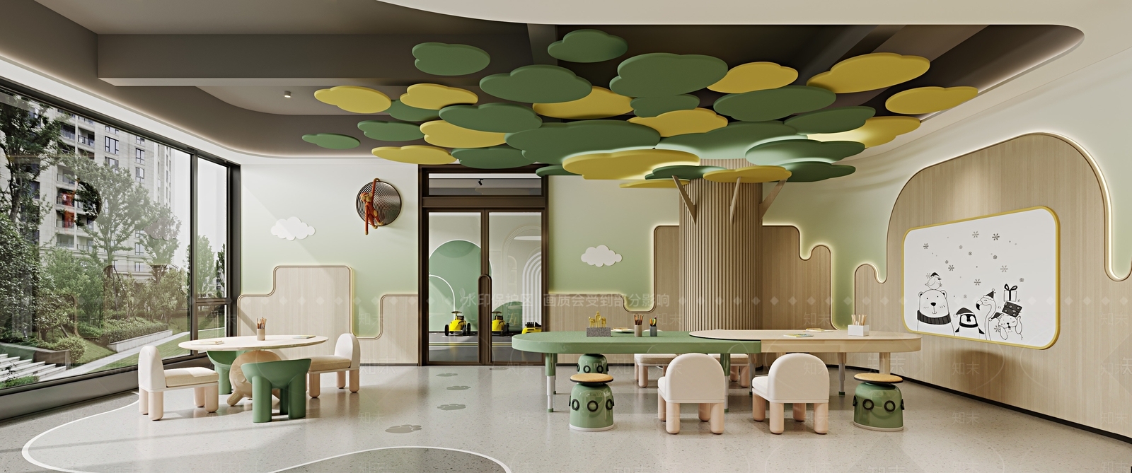 现代儿童娱乐室3D模型下载【ID:1203897996】