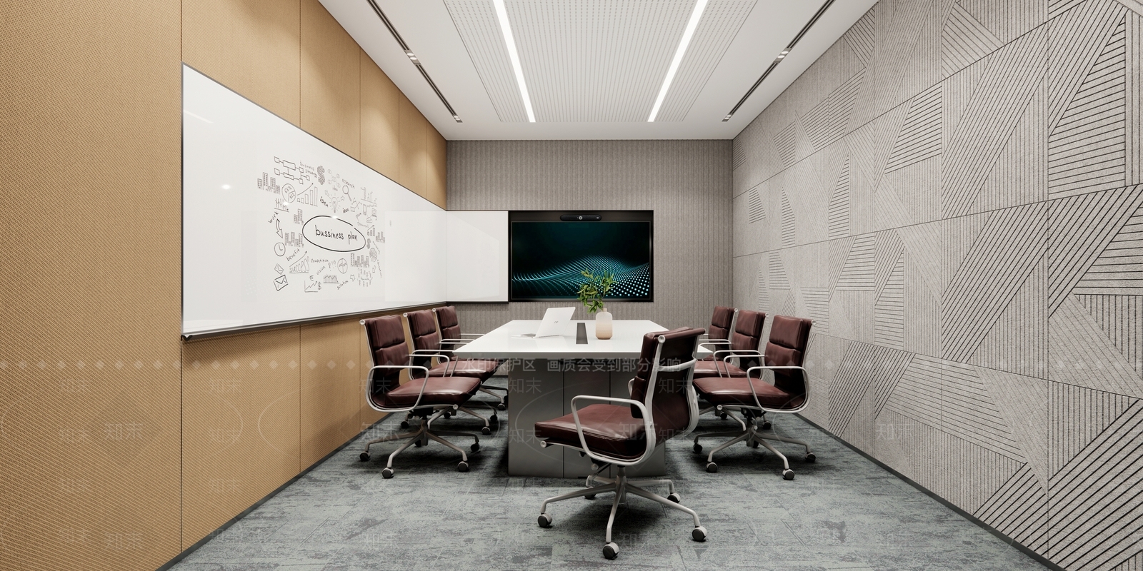 现代会议室SU模型下载【ID:1203898166】