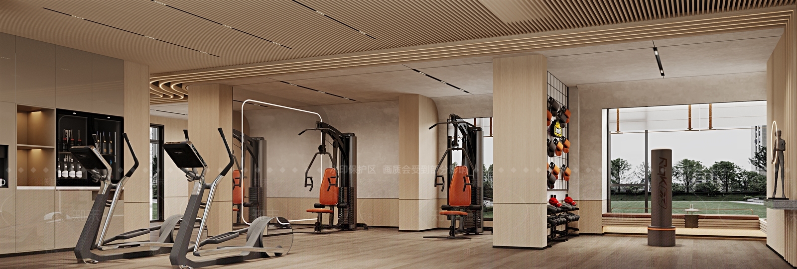 现代健身房3D模型下载【ID:1203899841】