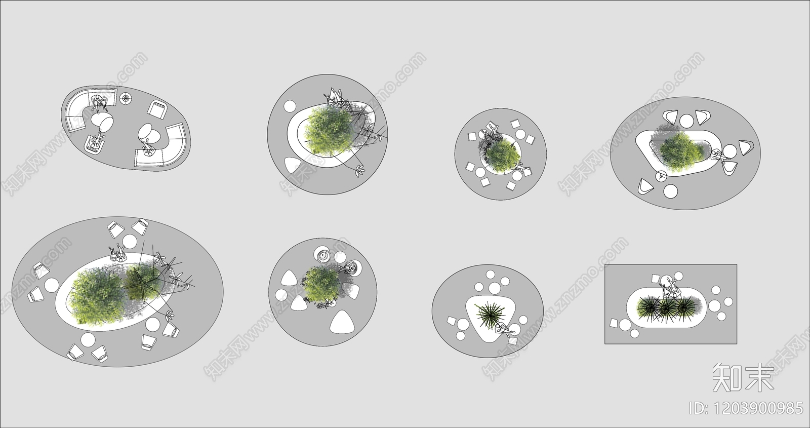 现代美式整体办公空间施工图下载【ID:1203900985】