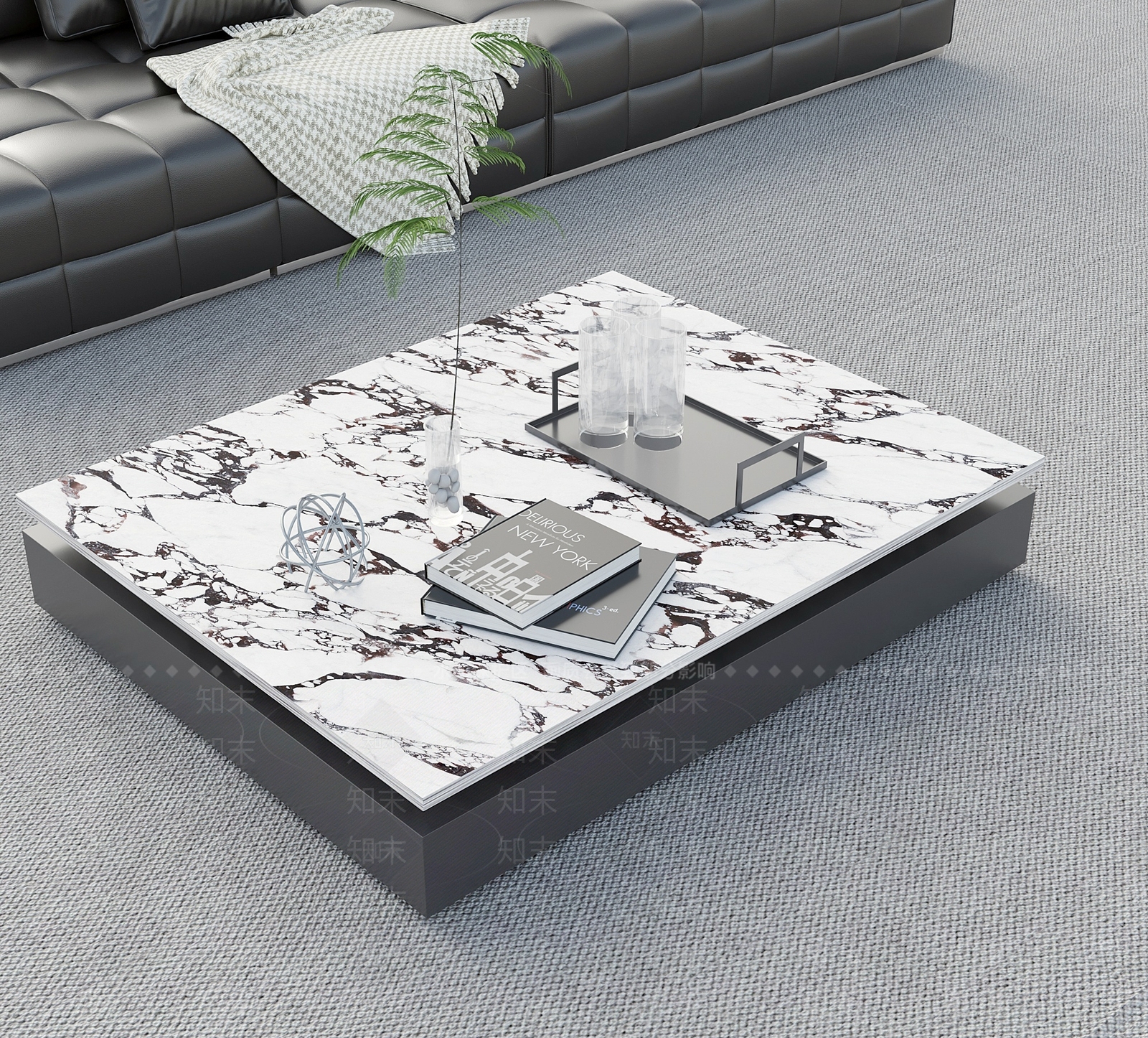 现代意式茶几3D模型下载【ID:1203903184】