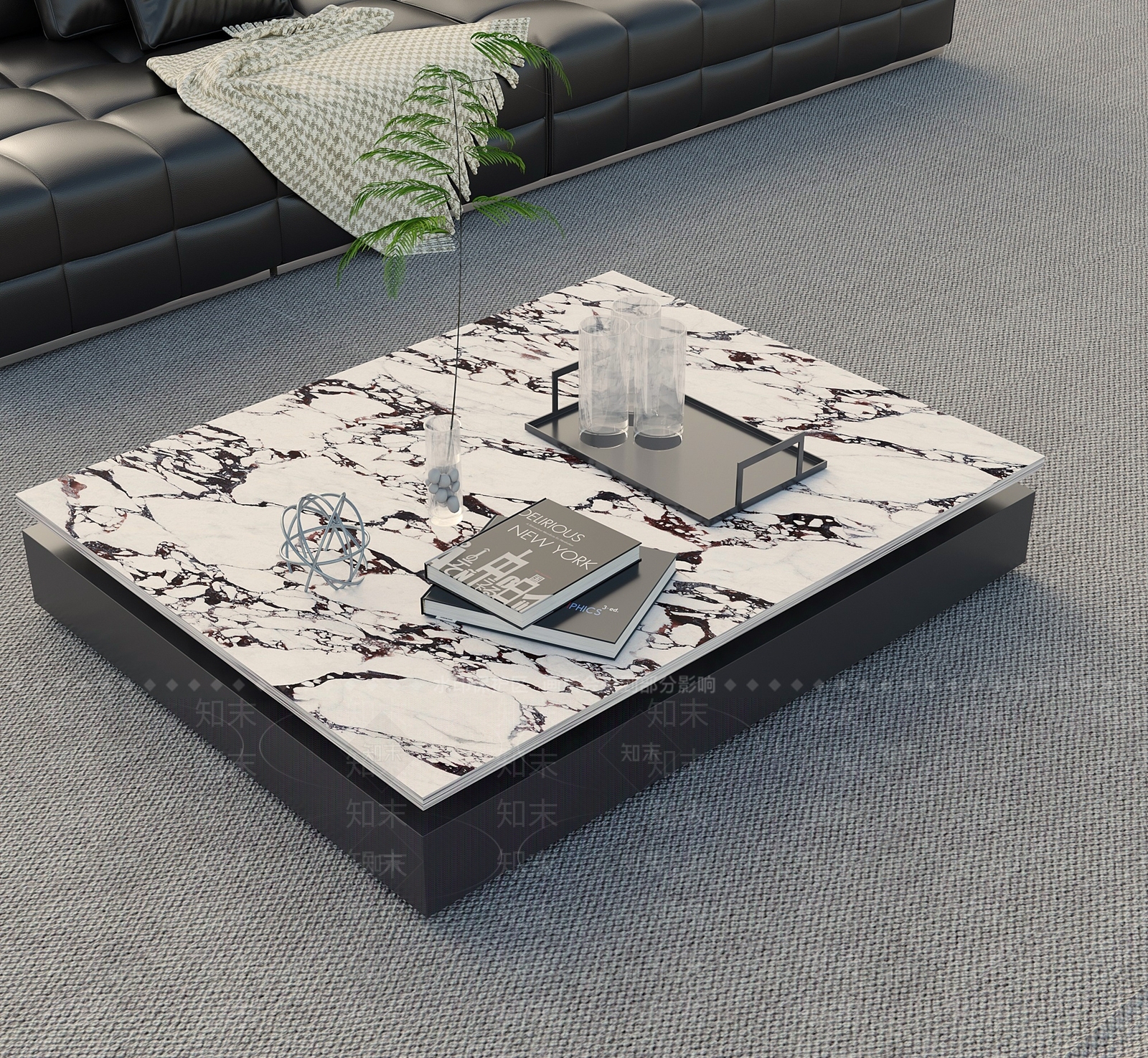 现代意式茶几3D模型下载【ID:1203903184】
