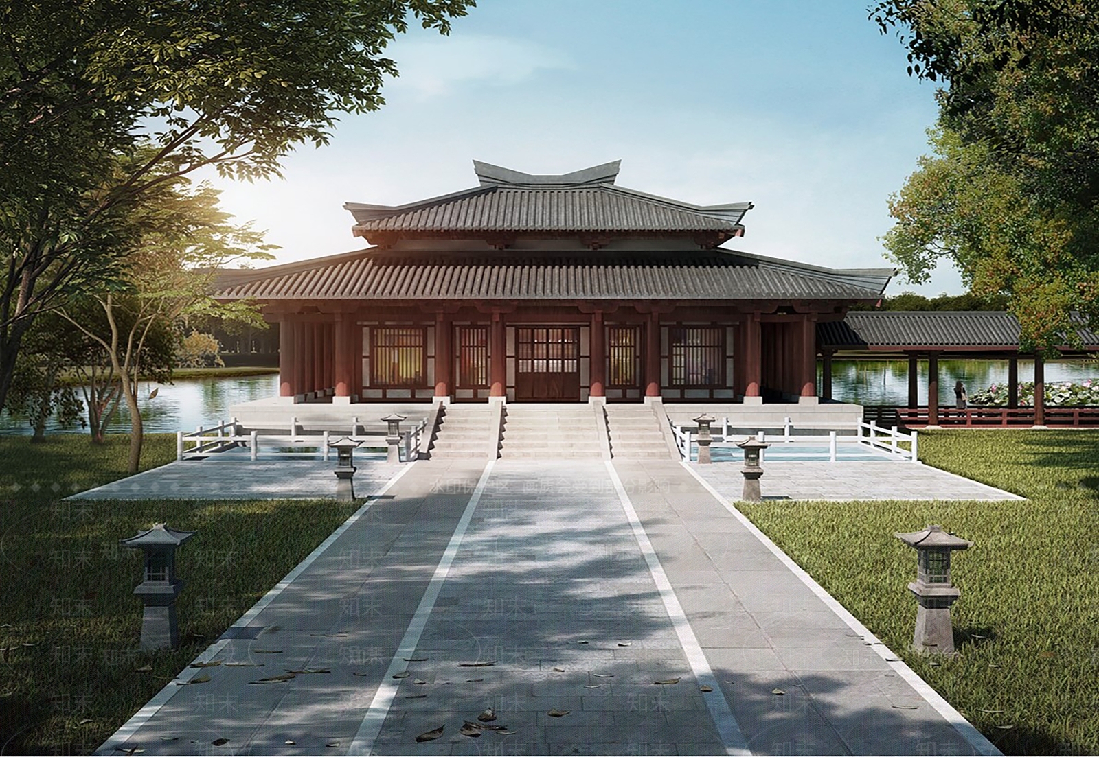 复古古建筑SU模型下载【ID:1203904110】