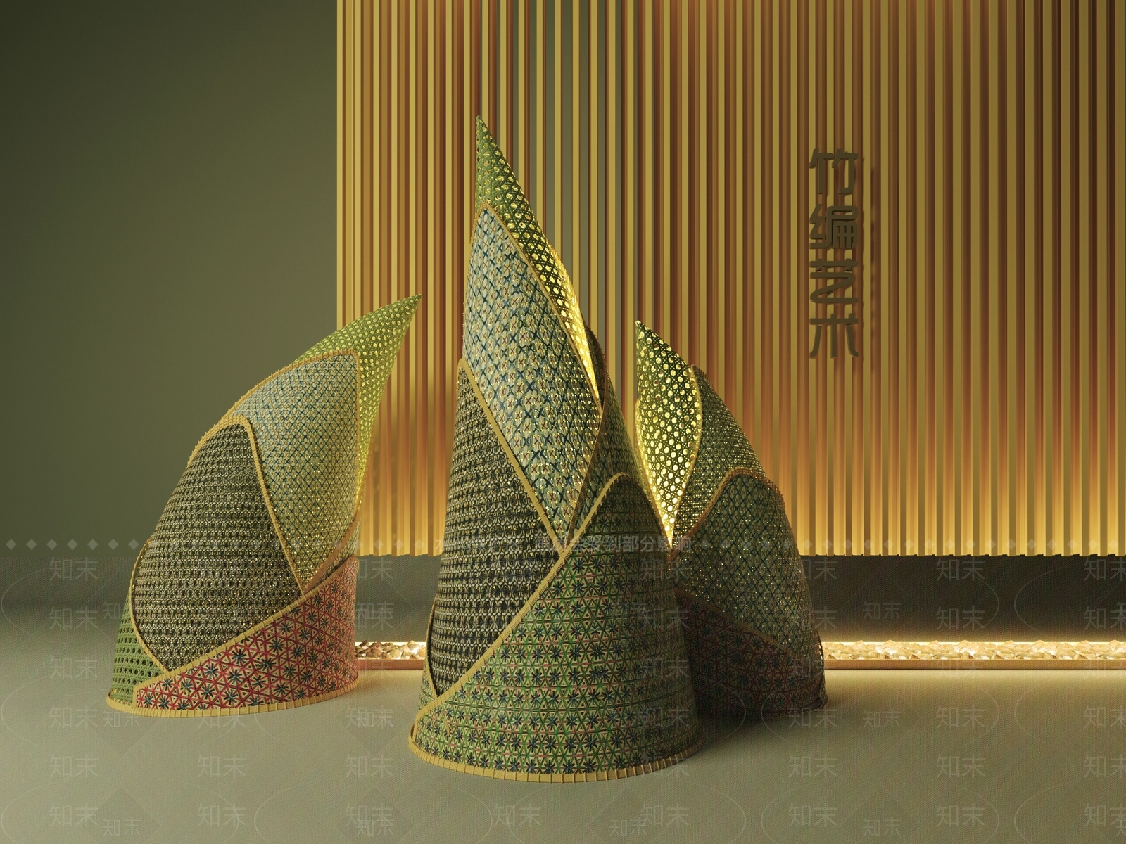 现代艺术装置3D模型下载【ID:1203904314】