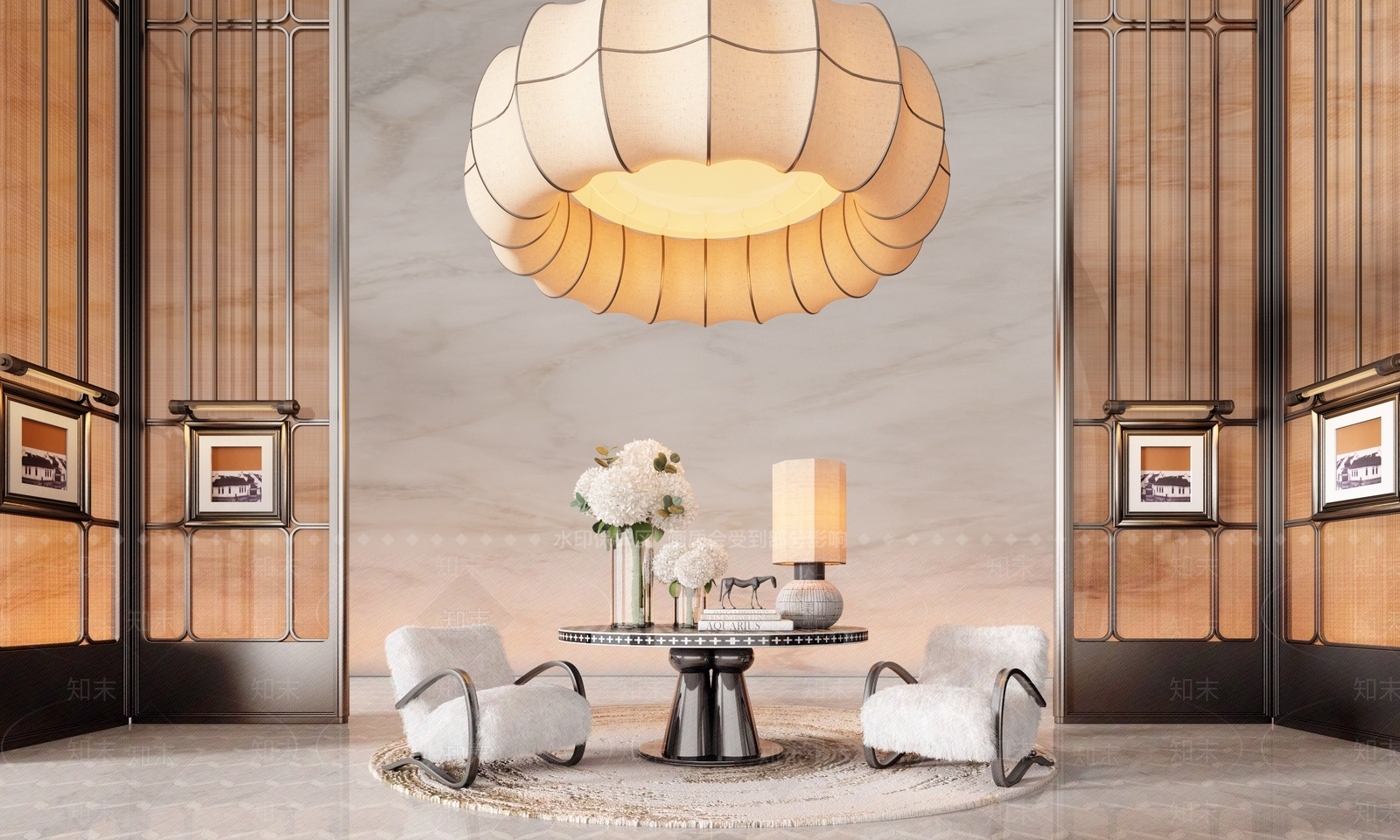 现代轻奢酒店3D模型下载【ID:1203906089】