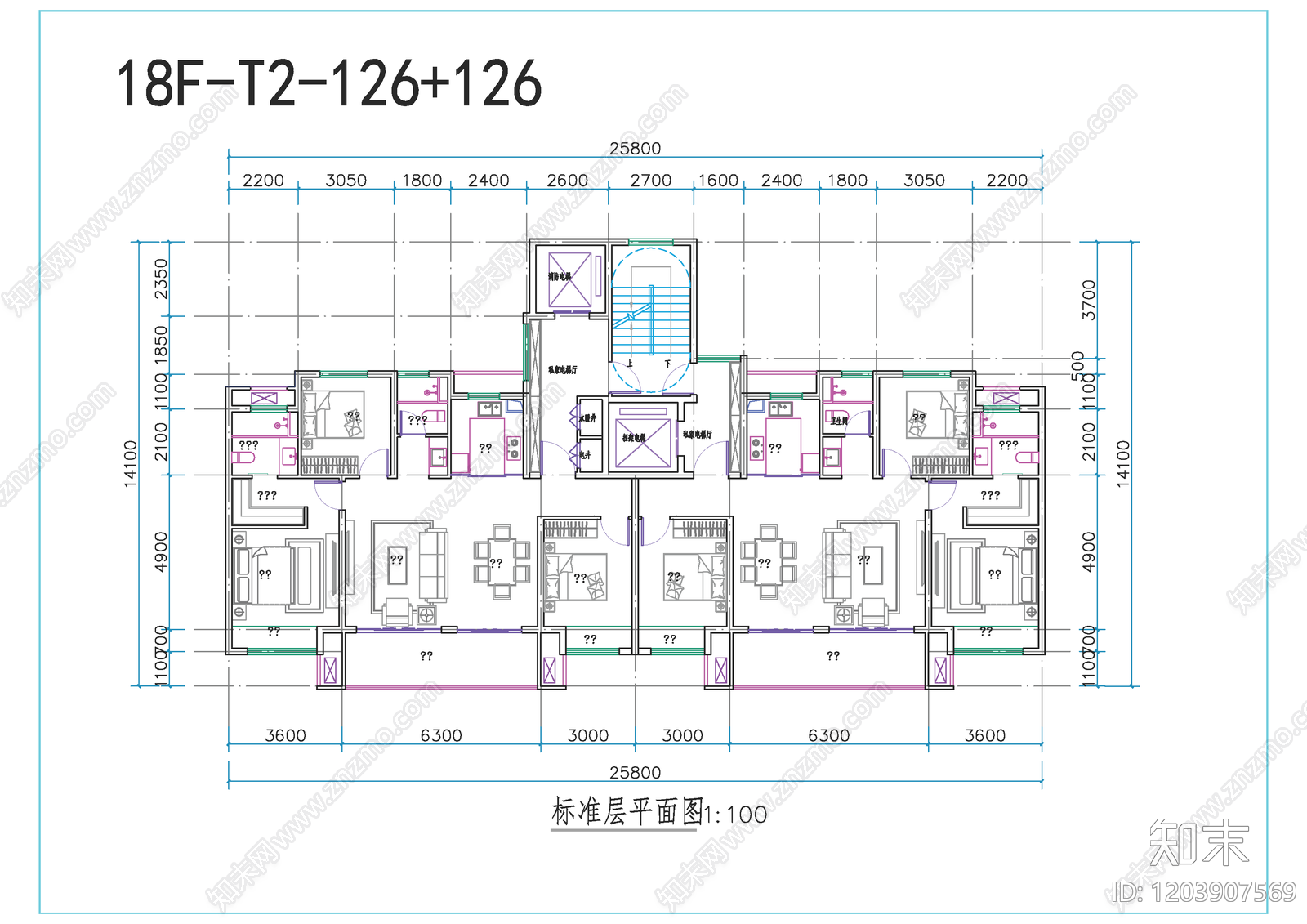 高层住宅施工图下载【ID:1203907569】